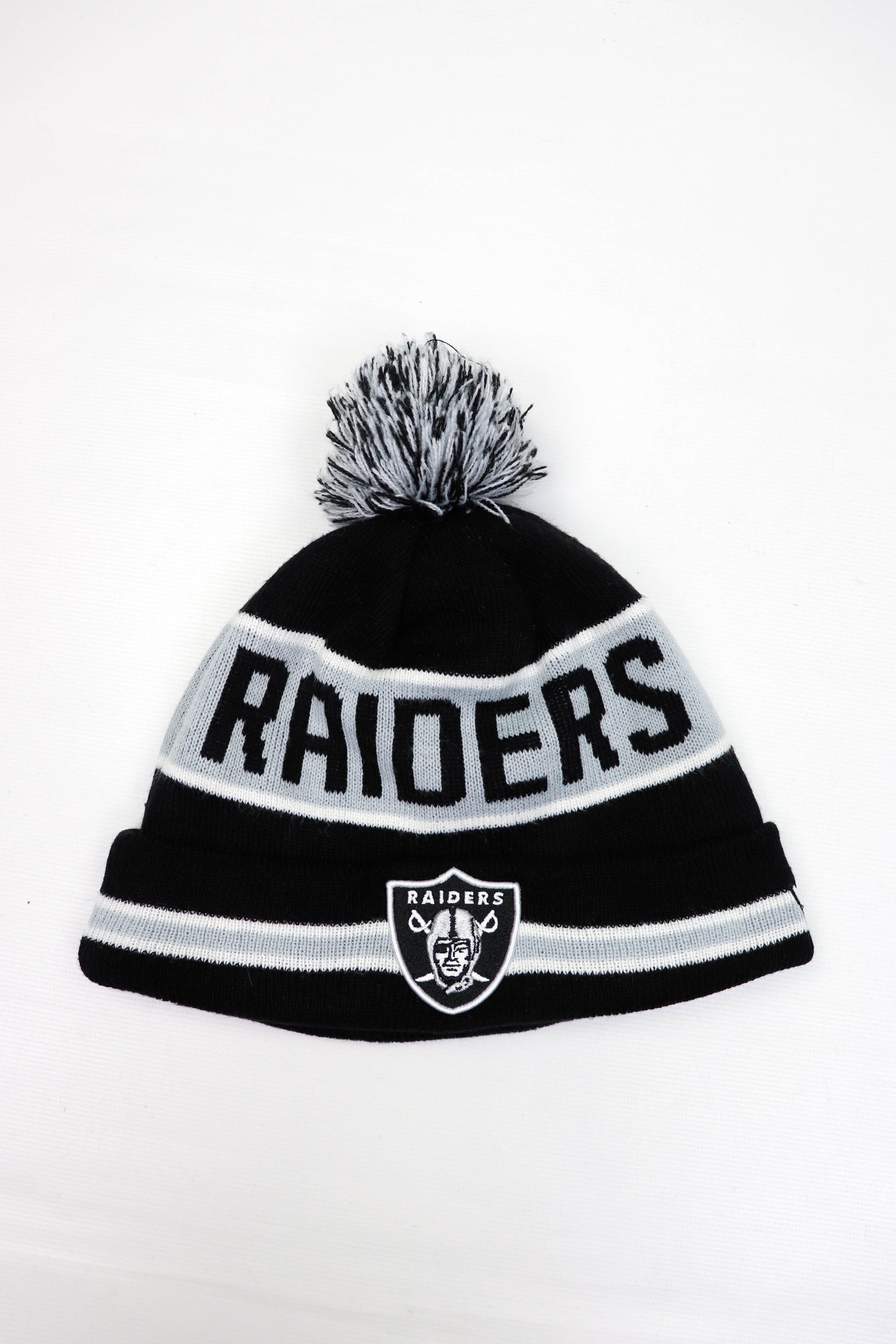 NFL New Era Oakland Raiders NFL Vintage Striped Beanie Hat Size ONE SIZE - 1 Thumbnail
