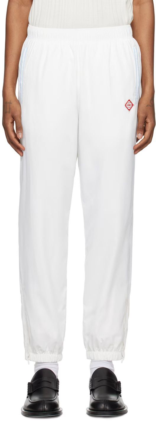 Casablanca White Embroidered Diamond Logo Sweatpants Size 38" / US 16 / IT 52 - 2 Thumbnail