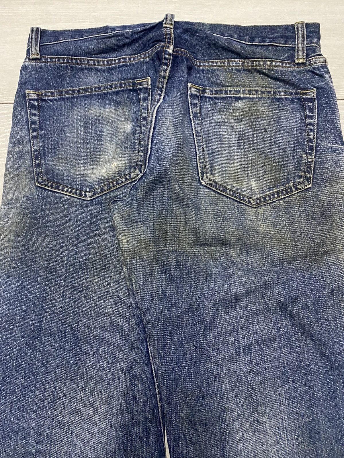 Uniqlo Vintage Japanese Brand Uniqlo Grunge Distressed Loose Jeans Size US 32 / EU 48 - 4 Thumbnail