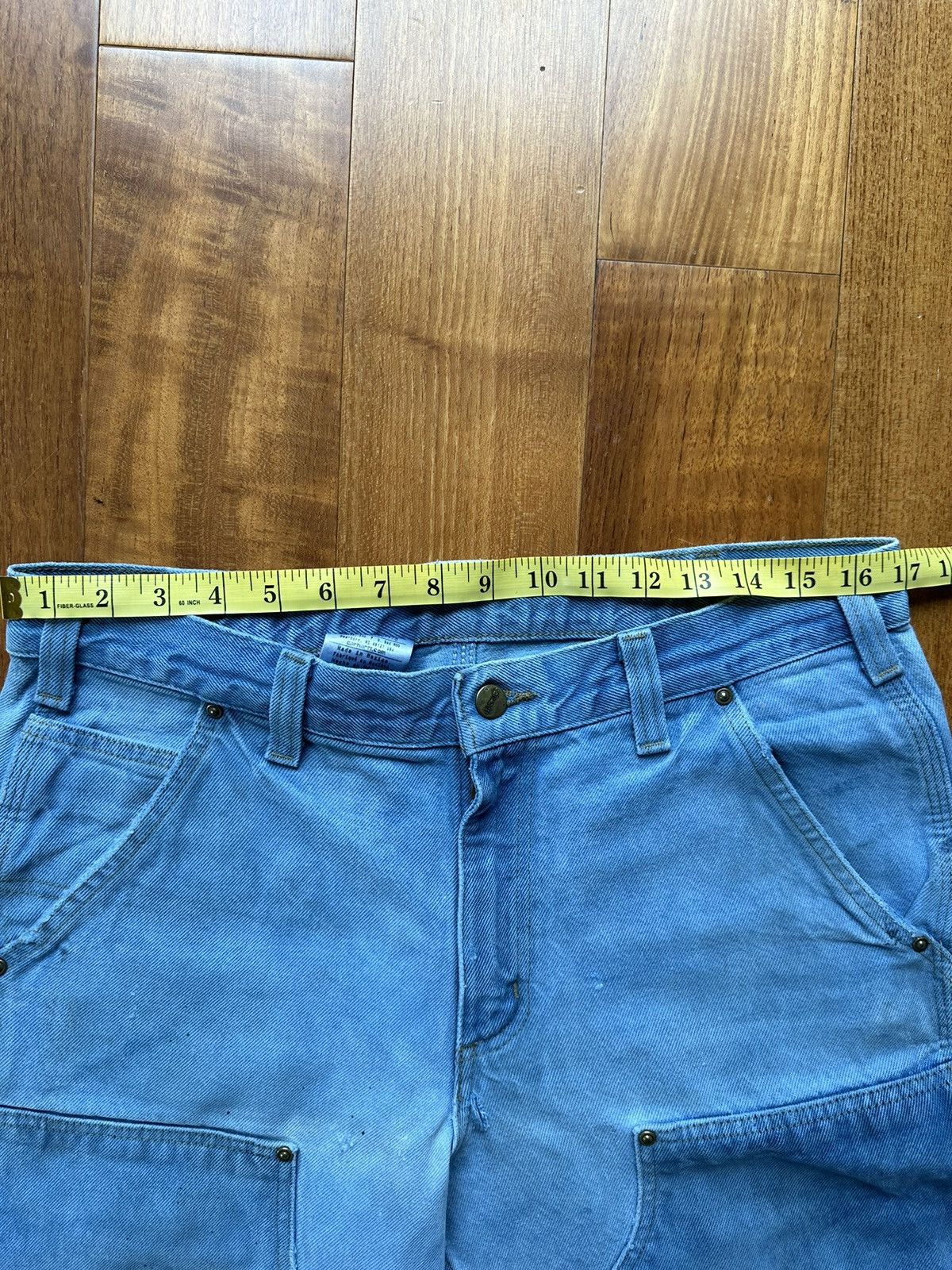 Carhartt Crazy Y2K Carhartt Lightwash Double Knee Pants RARE Size US 33 - 19 Thumbnail