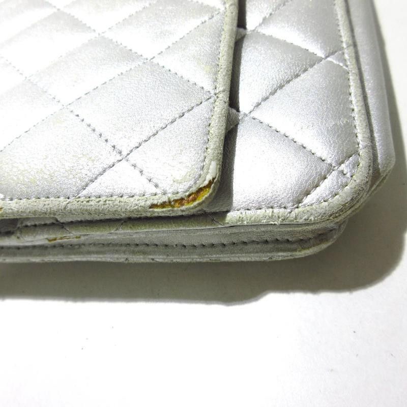 Chanel CHANEL Lambskin Quilted Wallet On Chain WOC Silver 15* Size ONE SIZE - 9 Thumbnail