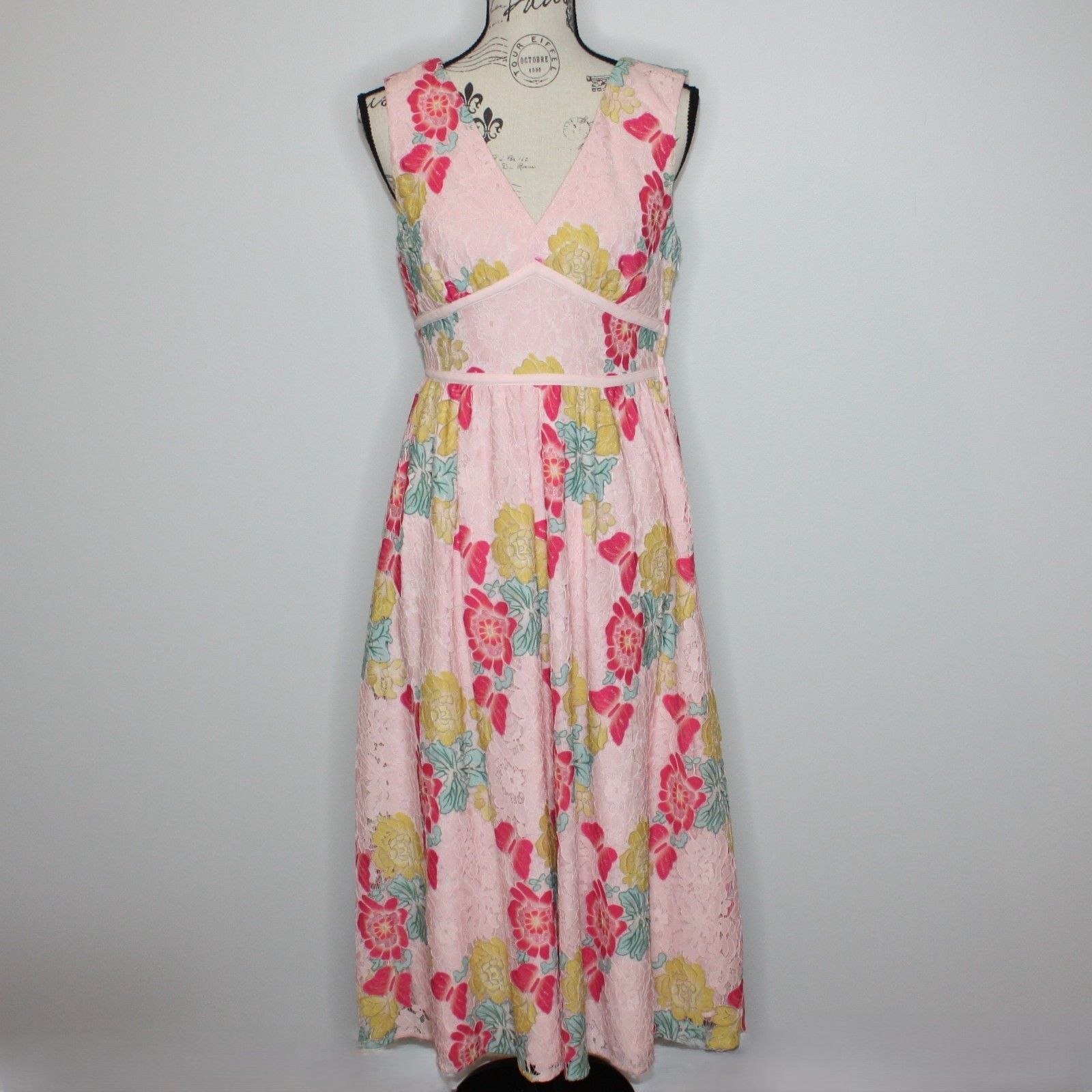 Other NSR Maria Multi Flower Floral Dress in size Medium NWT Size M / US 6-8 / IT 42-44 - 7 Thumbnail