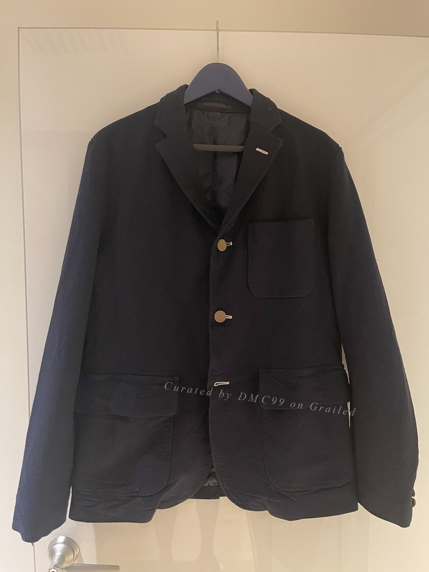 Comme des Garcons Homme Comme des Garcons Homme Distressed Blue Suit Size US L / EU 52-54 / 3 - 1 Thumbnail