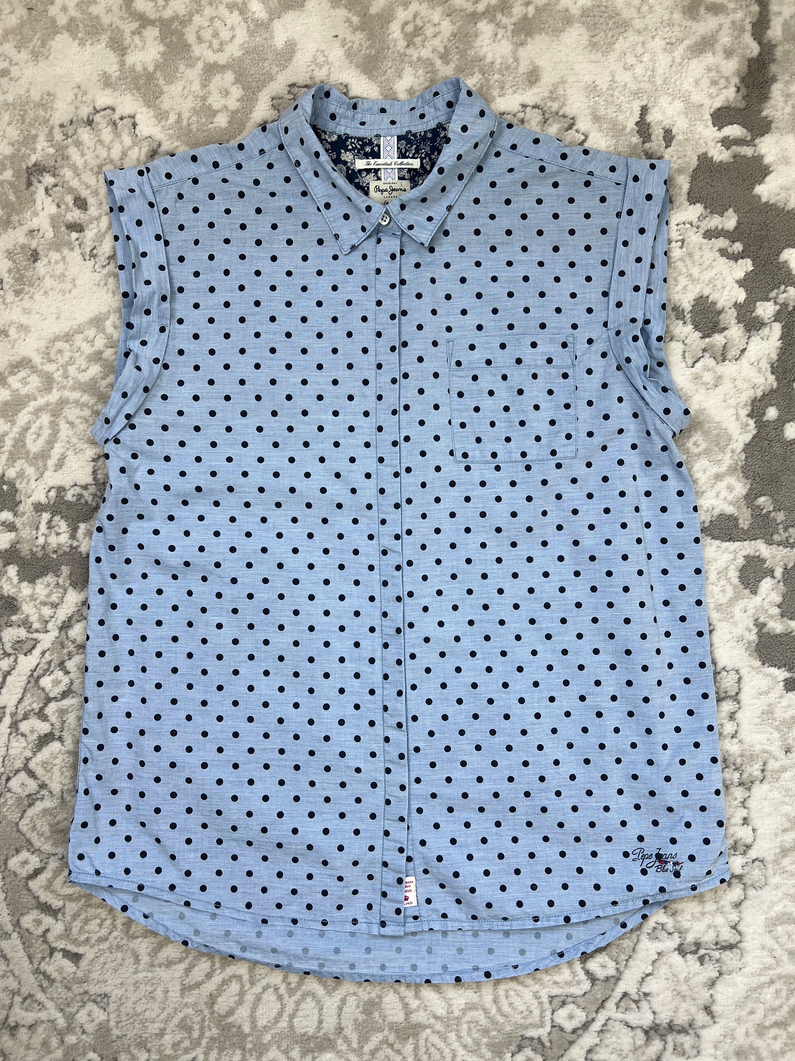 Pepe Jeans Pepe Jeans Dottie Polka Dot Sleeveless Shirt Size S / US 4 / IT 40 - 1 Thumbnail