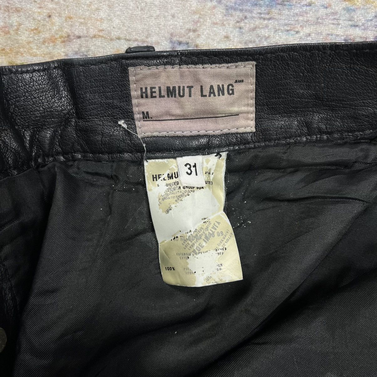 Helmut Lang Vintage Helmut lang leather pants Size US 30 / EU 46 - 14 Thumbnail