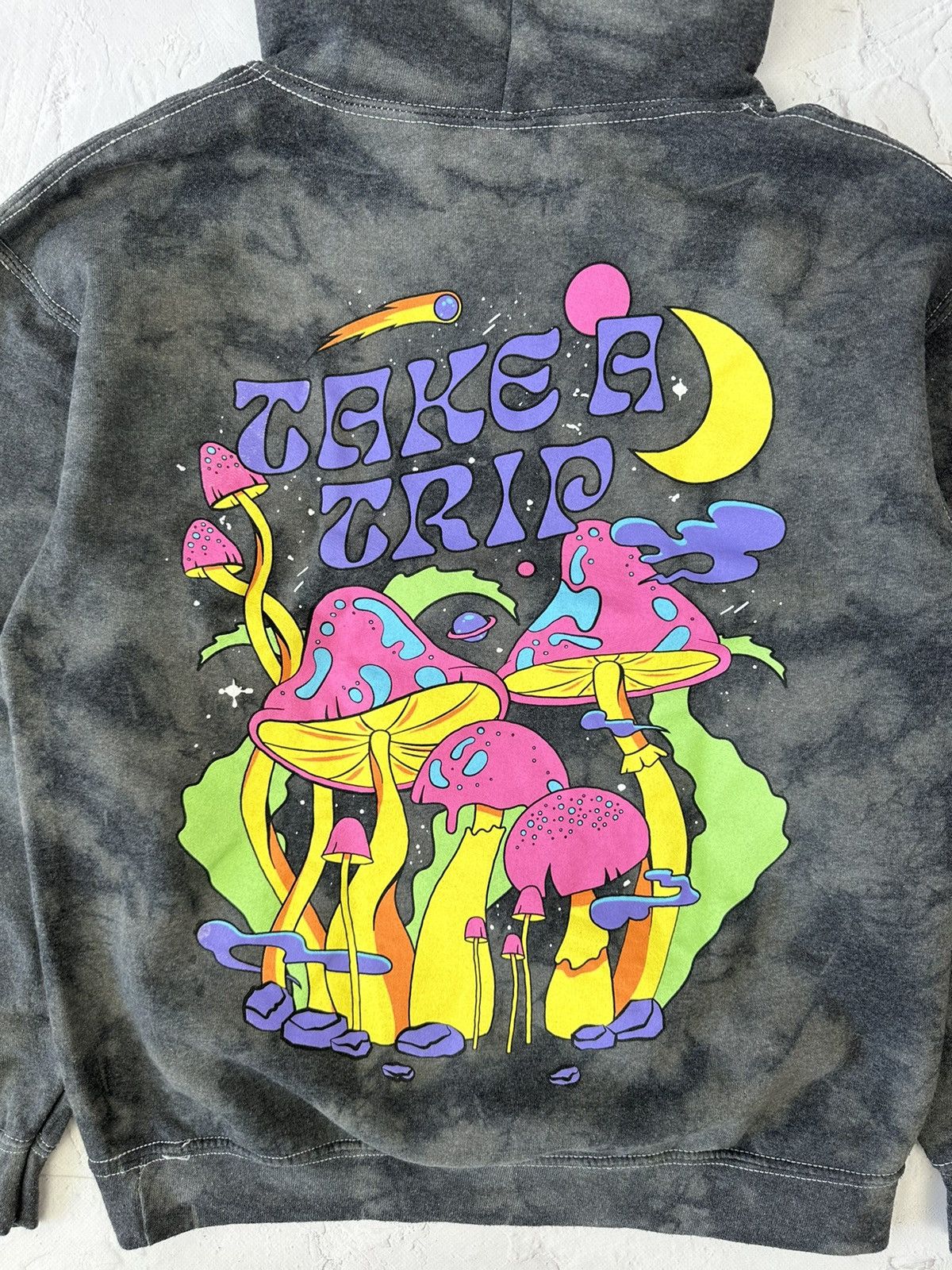 Japanese Brand × Vintage Vintage Washed Printed Hoodie Size M / US 6-8 / IT 42-44 - 6 Thumbnail