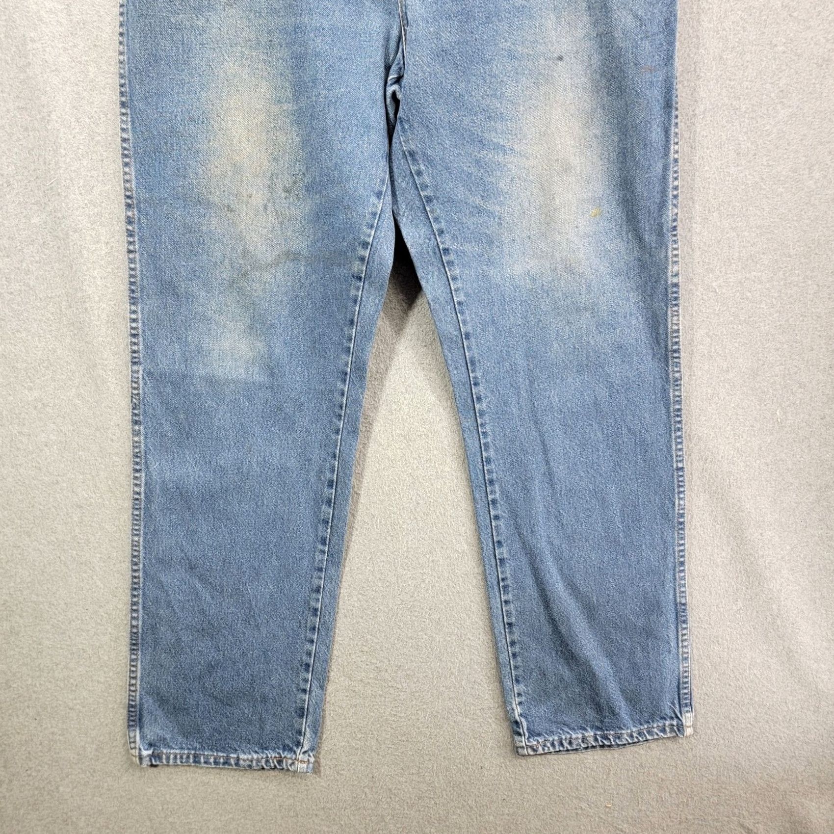 Dickies Dickies Jeans Mens 38x34 Light Wash Regular Fit Straight leg Denim 5-Pocket Workwear Pants, Blue, Cotton, Regular Rise Mens Size US 38 / EU 54 - 2 Thumbnail