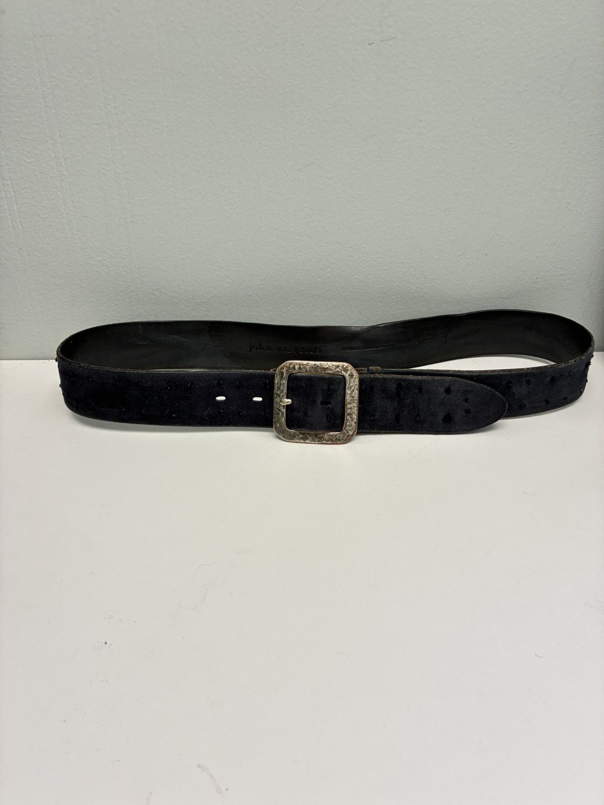 John Varvatos Suede Knotted Belt 34 Size 34 - 9 Thumbnail