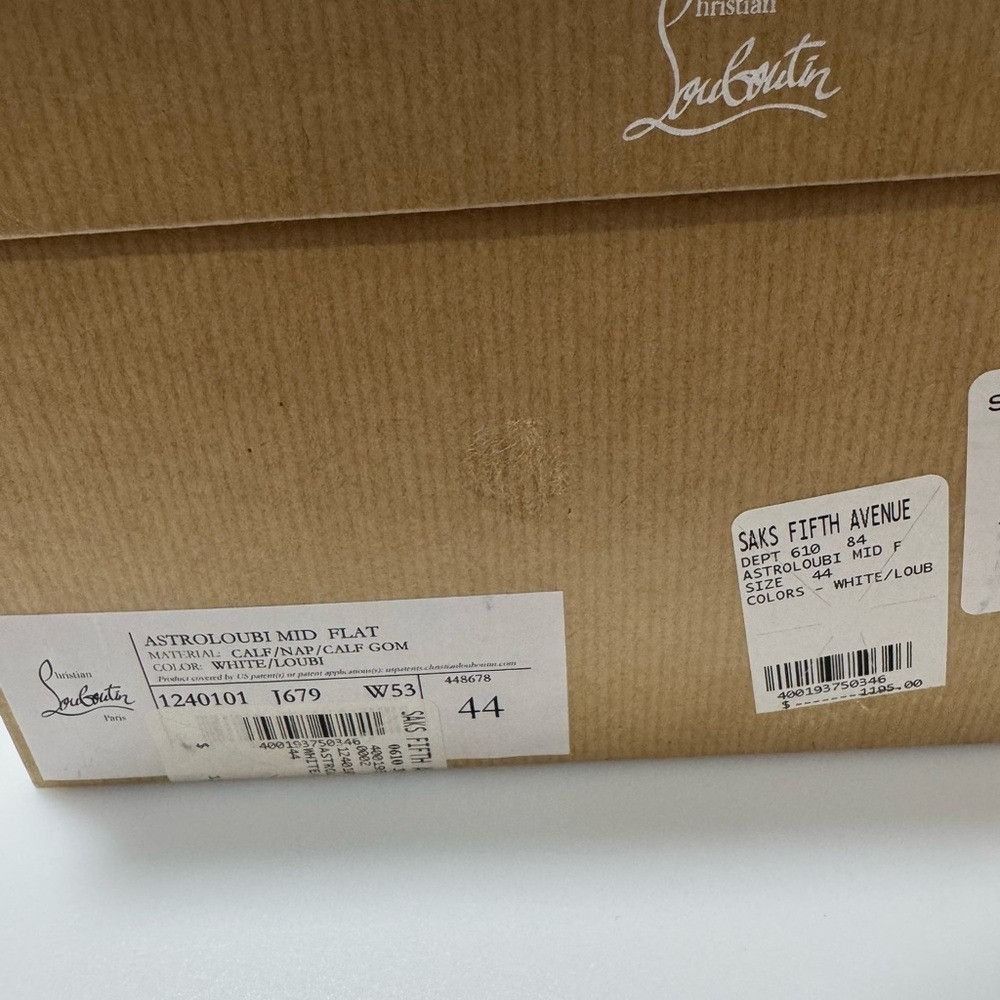 Christian Louboutin Christian Louboutin Astroloubi Mid-Top Sneakers White Red Size US 11 / EU 44 - 8 Thumbnail