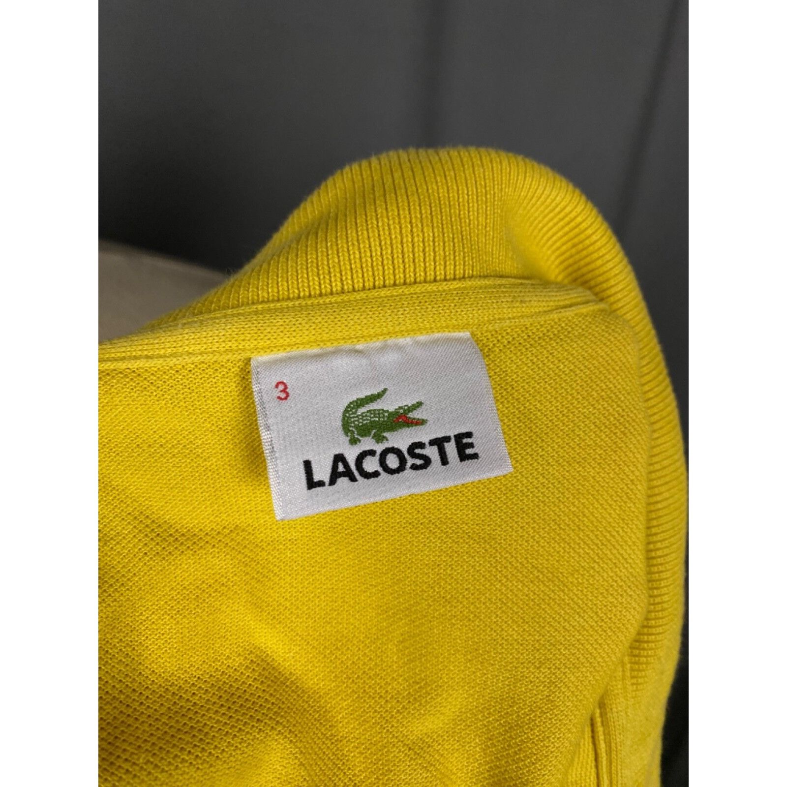 Lacoste Lacoste Small Logo Men's Yellow Polo T-Shirt Size 3 Size US L / EU 52-54 / 3 - 10 Thumbnail