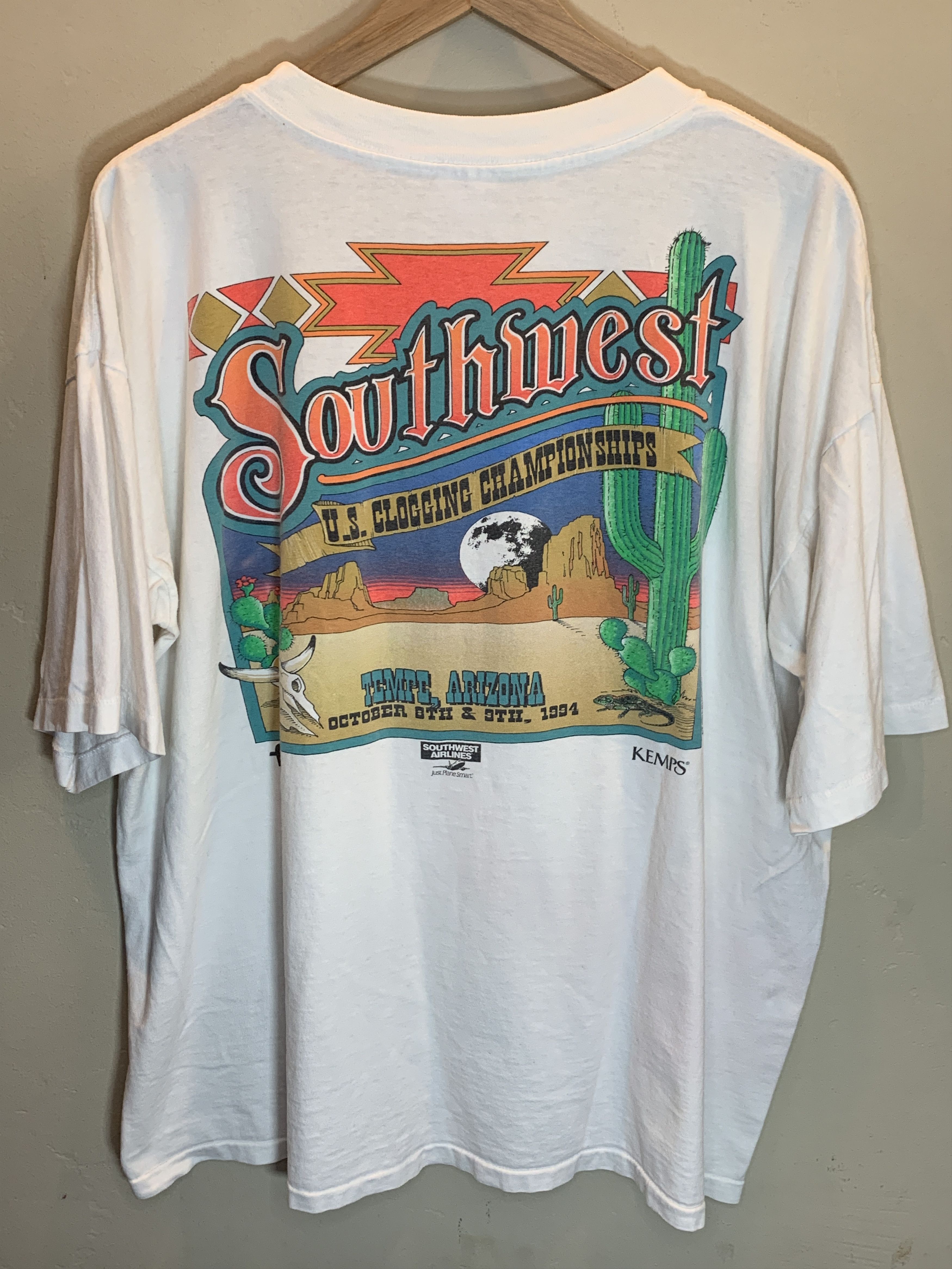 Vintage RARE* Vintage 1994 Clogging Championship Single Stitch Shirt Size US XL / EU 56 / 4 - 1 Thumbnail