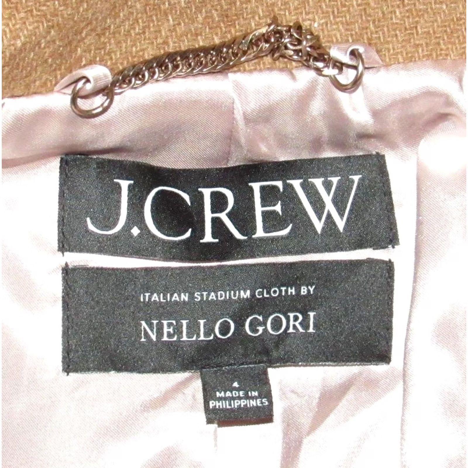 Vintage J CREW Chateau Parka In Italian Stadium Cloth 4 Women's Wool Blend Coat 80% Wool 20% Polyester Brown 4 Parka Womens Size S / US 4 / IT 40 - 5 Thumbnail