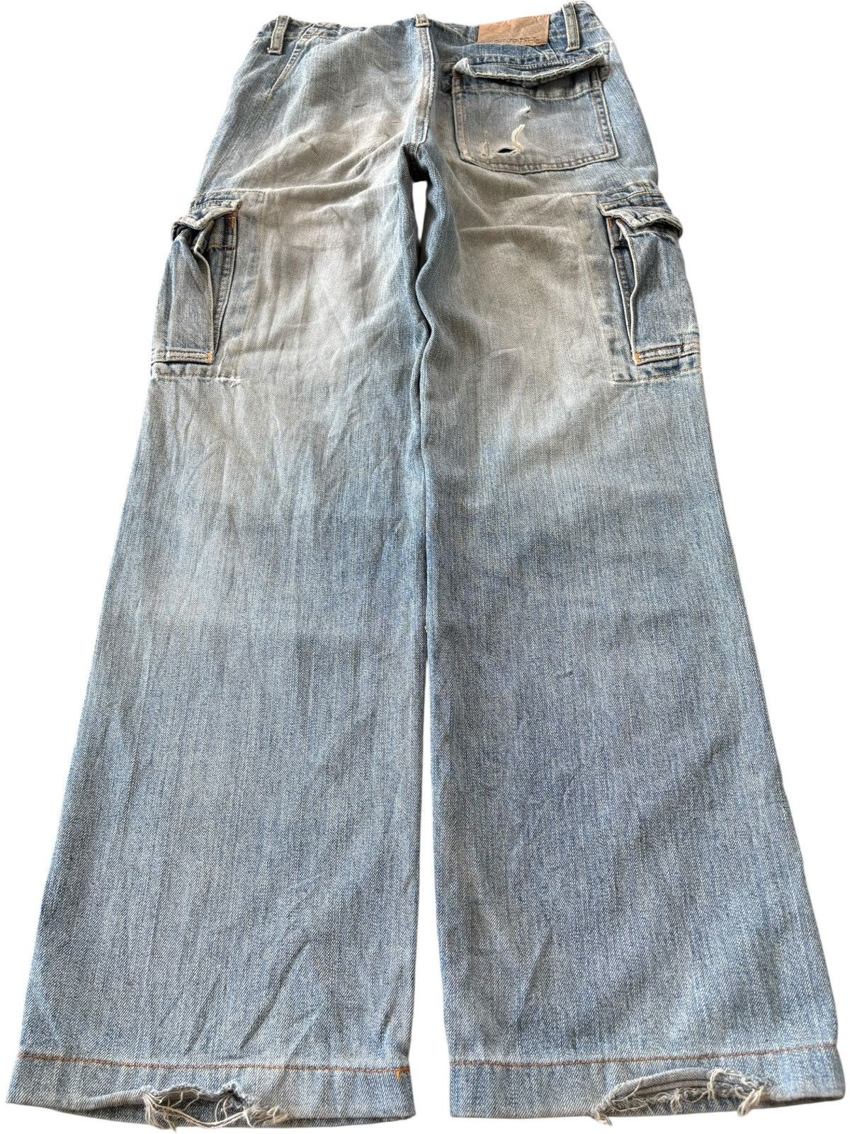 Oakley Vintage Oakley Mud Wash Distressed Baggy Cargo Jeans Size US 30 / EU 46 - 2 Thumbnail