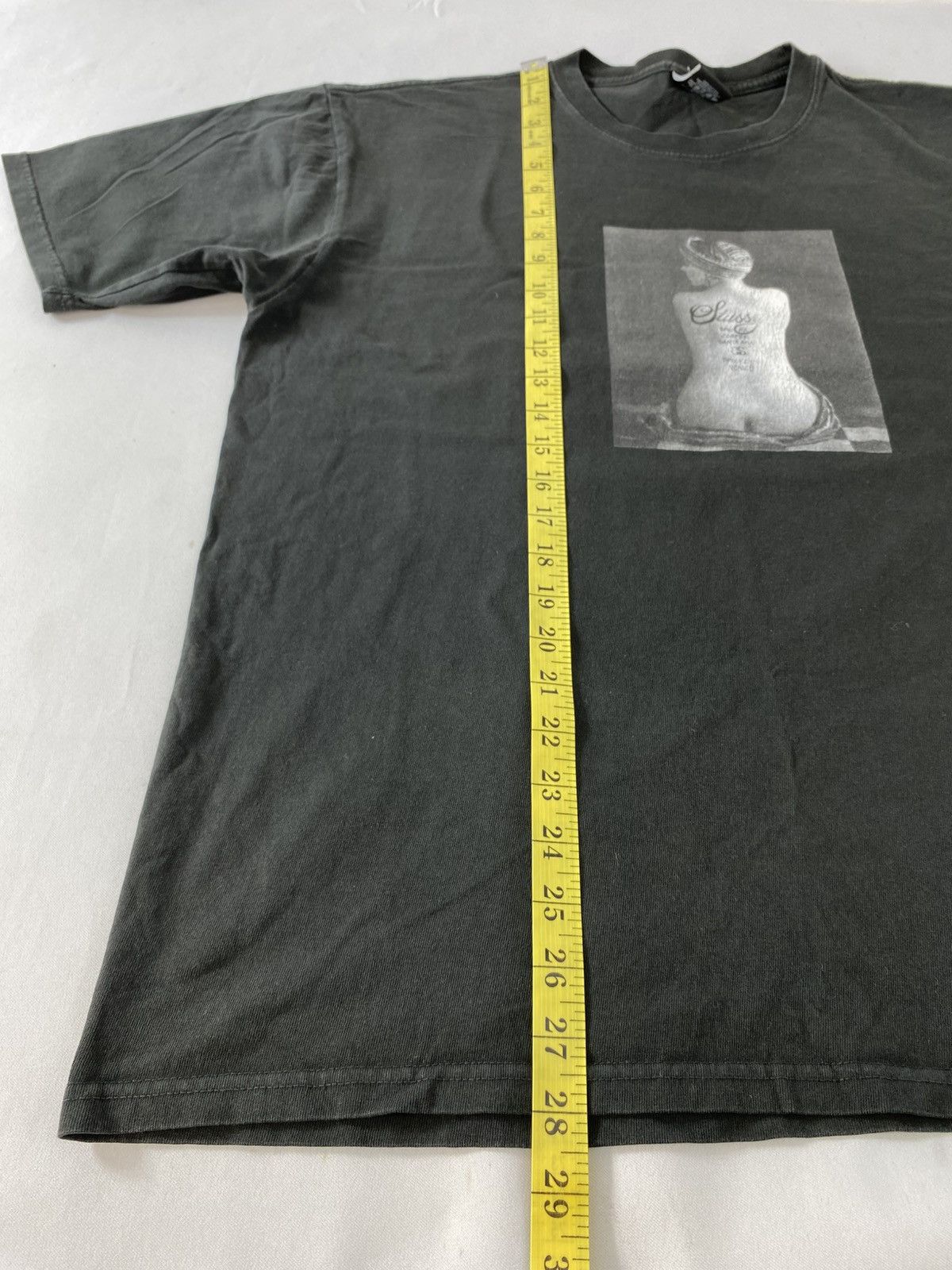 Stussy Stussy Le Violon Pigment Dyed Box Logo Graphic Tee Size US XL / EU 56 / 4 - 8 Thumbnail