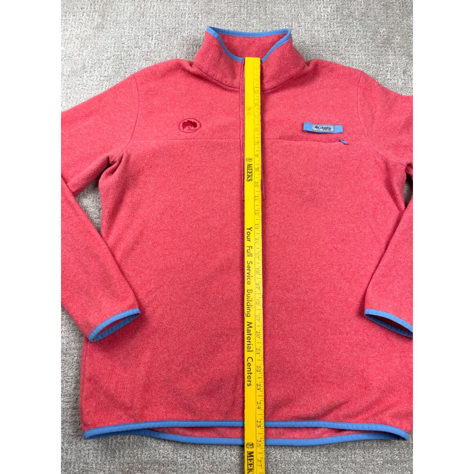 Vintage Columbia Jacket Womens XL PFG Harborside Pullover Pink Outdoor Regular Zip Mid-Length Jacket Size XL / US 12-14 / IT 48-50 - 2 Thumbnail