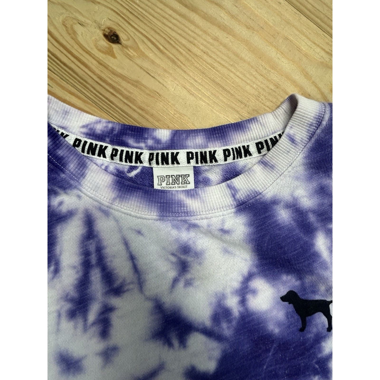 Victoria's Secret Victorias Secret Pink French Terry Tie Dye Varsity Purple XS Size XS / US 0-2 / IT 36-38 - 6 Thumbnail
