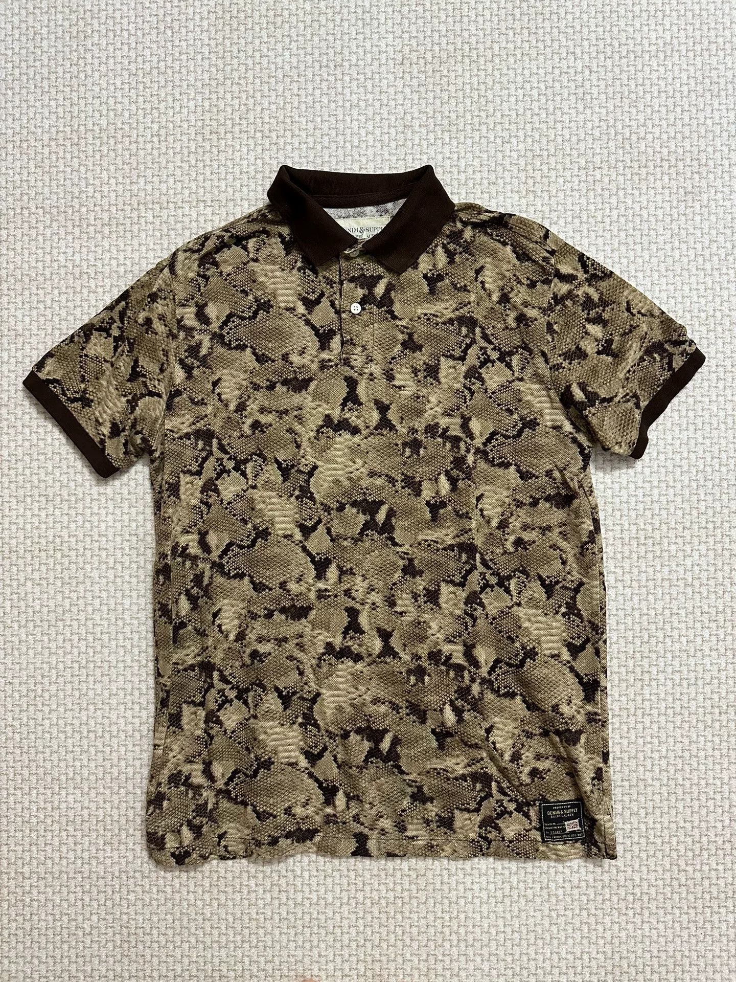 Denim & Supply Ralph Lauren Ralph Lauren Leopard Print Short Sleeve Polo Size US M / EU 48-50 / 2 - 1 Thumbnail