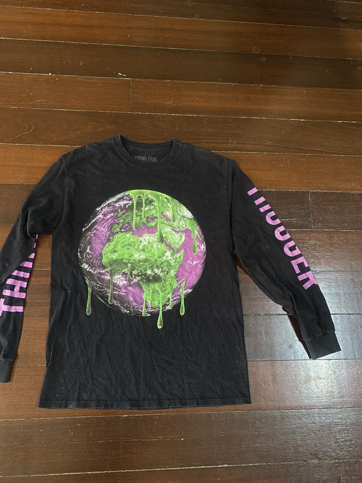 Sp5der × Young Thug GRAIL 🔥 YOUNG THUG THUGGER LONG SLEEVE SHIRT Size US M / EU 48-50 / 2 - 2 Thumbnail