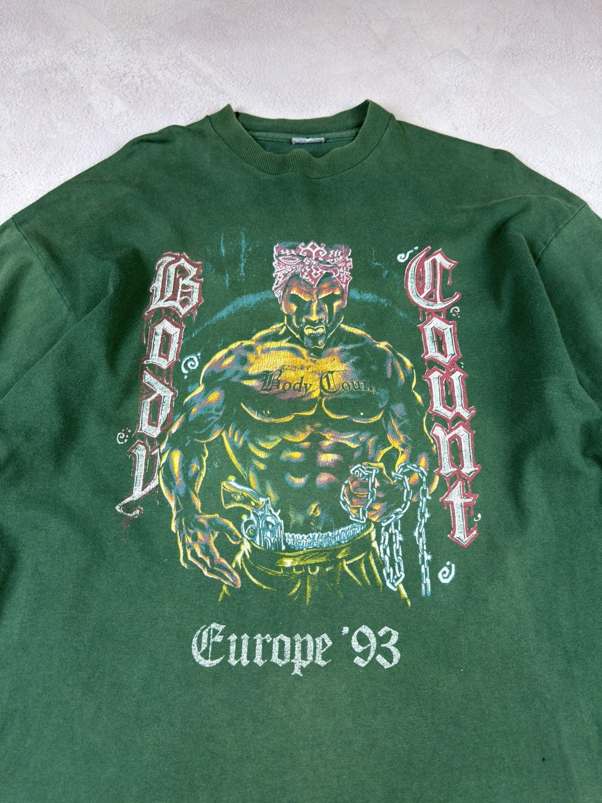 Vintage Vintage 1993 Body Count Cop Killer Tour Long Sleeve t-shirt Size US XL / EU 56 / 4 - 7 Thumbnail