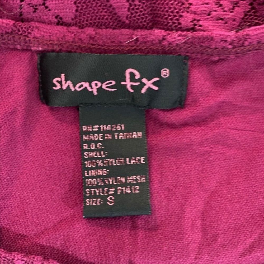 Other Shape FX Burgundy Lace Bodysuit Size S Size S / US 4 / IT 40 - 3 Thumbnail