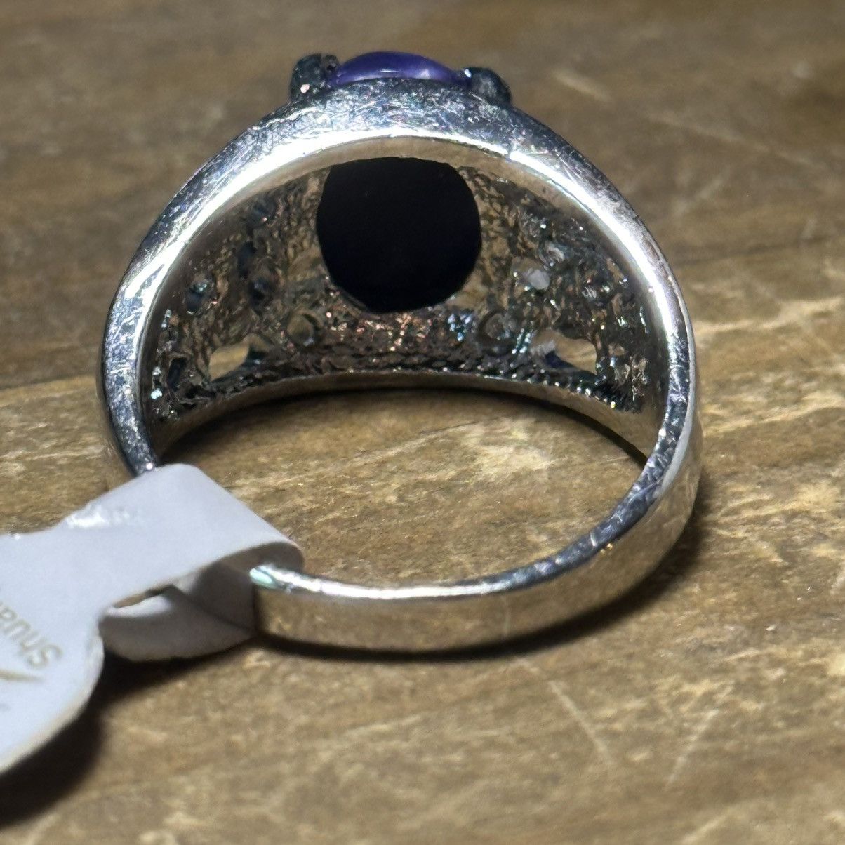 Other × Vintage Vintage Shuai jun purple abalone inlay stone ring Size ONE SIZE - 6 Thumbnail