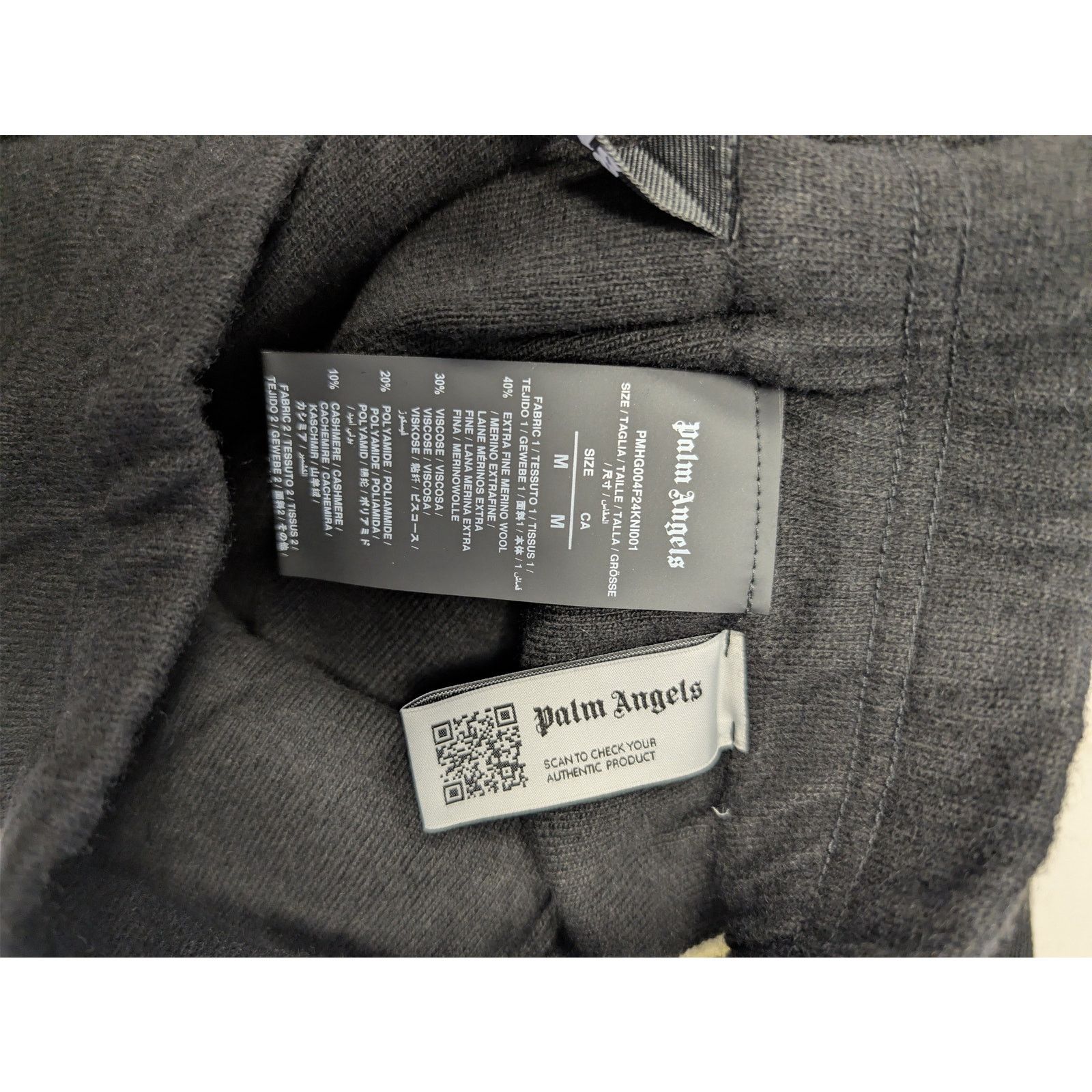 Palm Angels o1rshd1 Classic Logo Knit Track Pants in Black / Off White Size US 32 / EU 48 - 17 Thumbnail