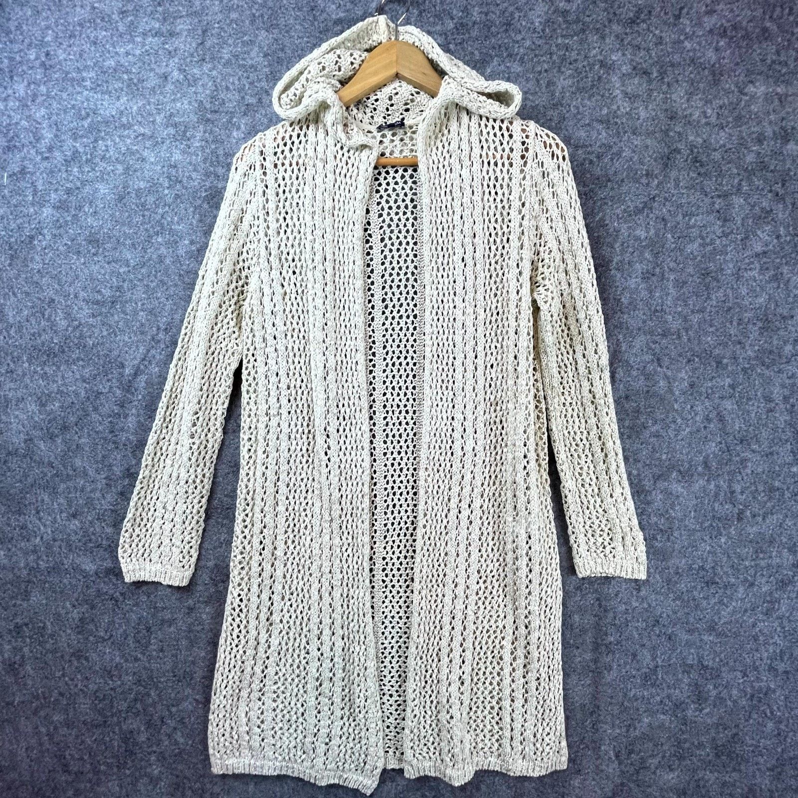 Splendid Splendid Cardigan Sweater Womens XS Cotton Hood Boho Crochet Size XS / US 0-2 / IT 36-38 - 1 Thumbnail