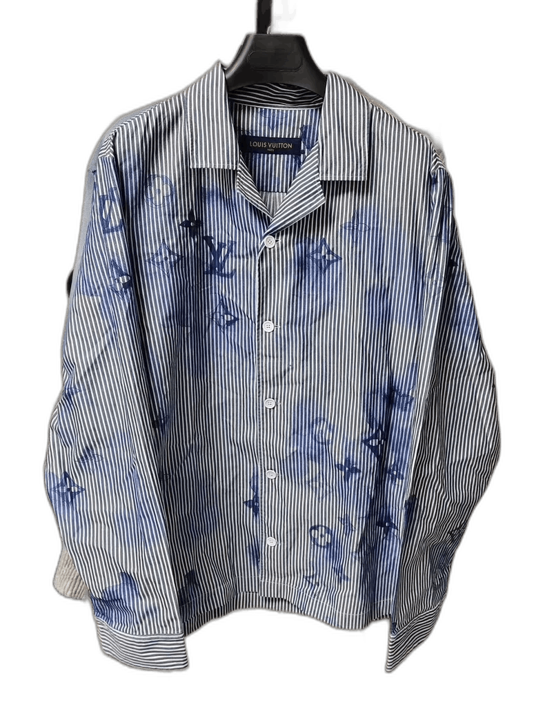 Louis Vuitton Louis Vuitton Watercolor Striped Denim Shirt Size US S / EU 44-46 / 1 - 1 Thumbnail