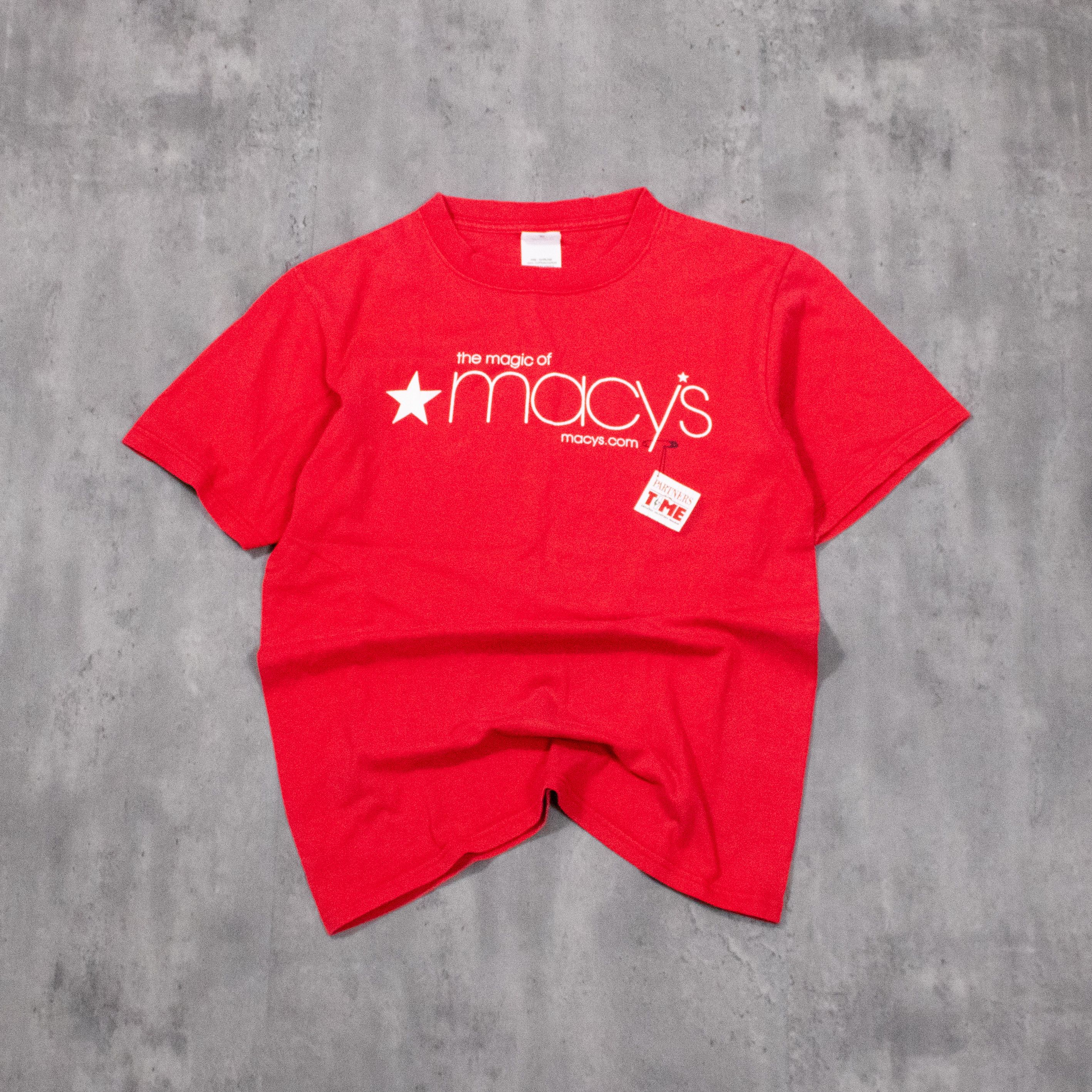 Anvil Y2K 2000's Anvil The Magic Of Macy's Volunteering Promo Double Stitch Red T-Shirt Size US S / EU 44-46 / 1 - 3 Thumbnail