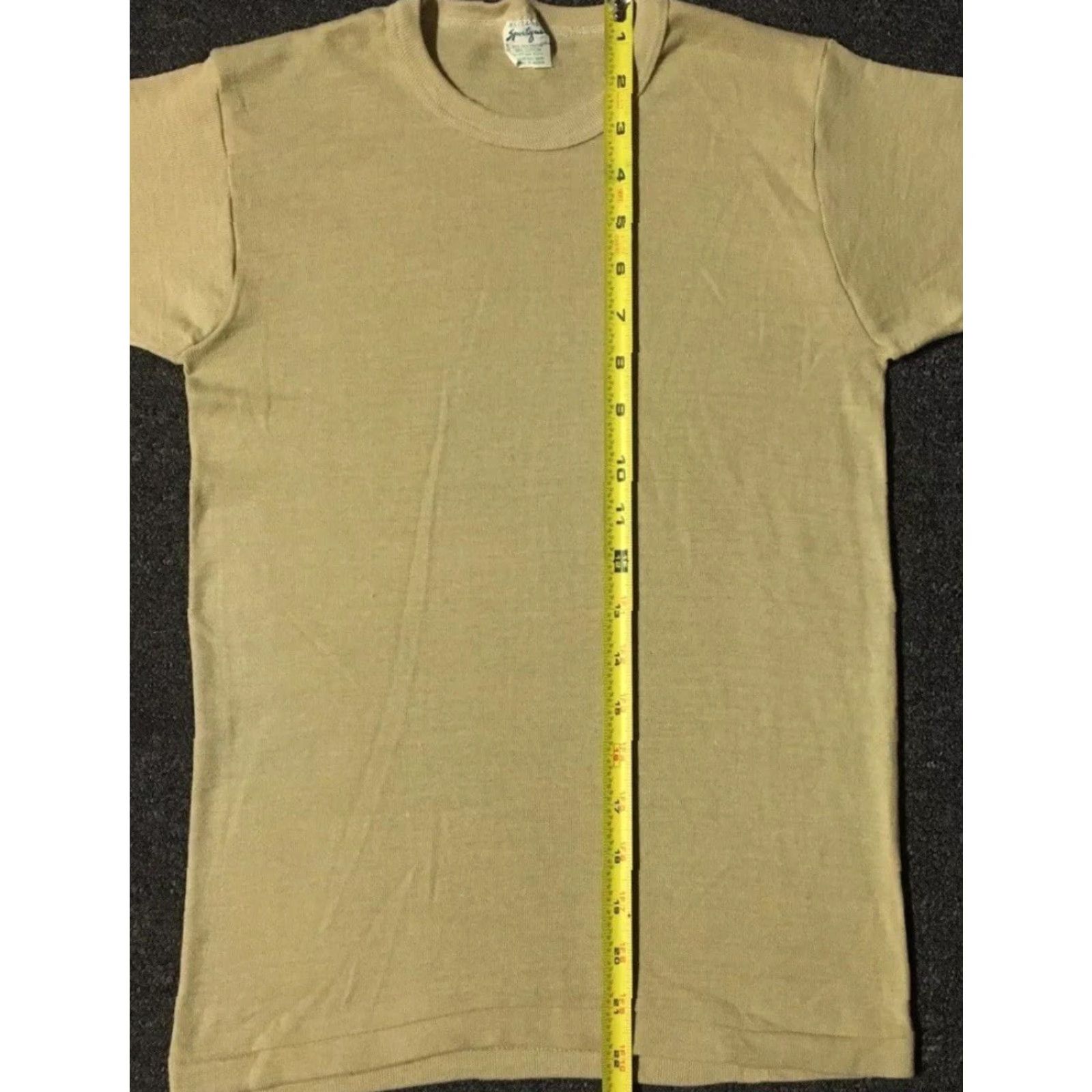 Vintage Vtg 60s 70s Ringer Shirt XS USA Military Army Track Grunge Surf Skate Punk Faded Shirt Men XS Beige USA Vintage 60s 70s Distressed Graphic Tee Size US XS / EU 42 / 0 - 6 Thumbnail