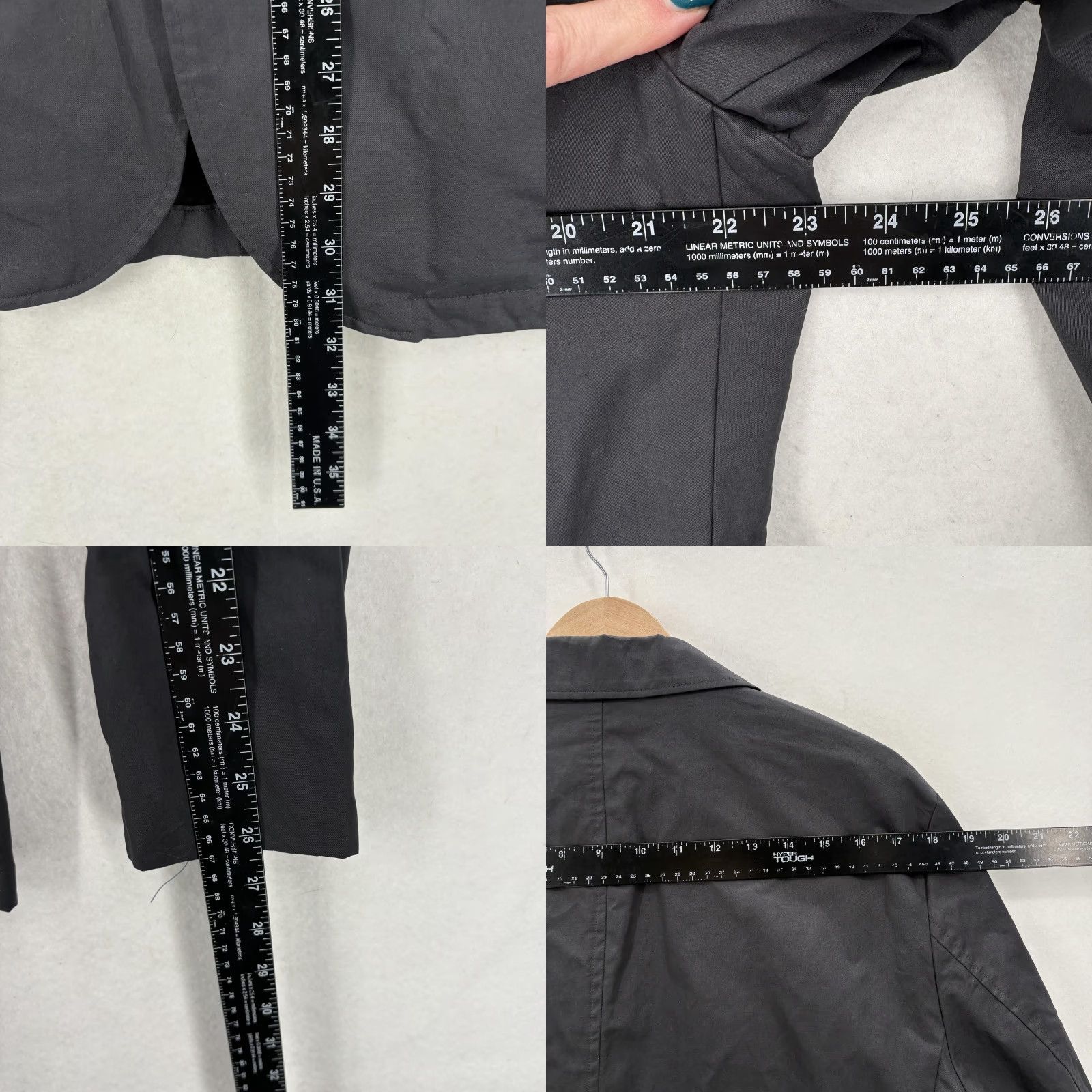 Nautica Nautica Blazer Mens Large Gray 4 Button Cotton Nylon Sport Coat Casual Jacket Size 42R - 8 Thumbnail