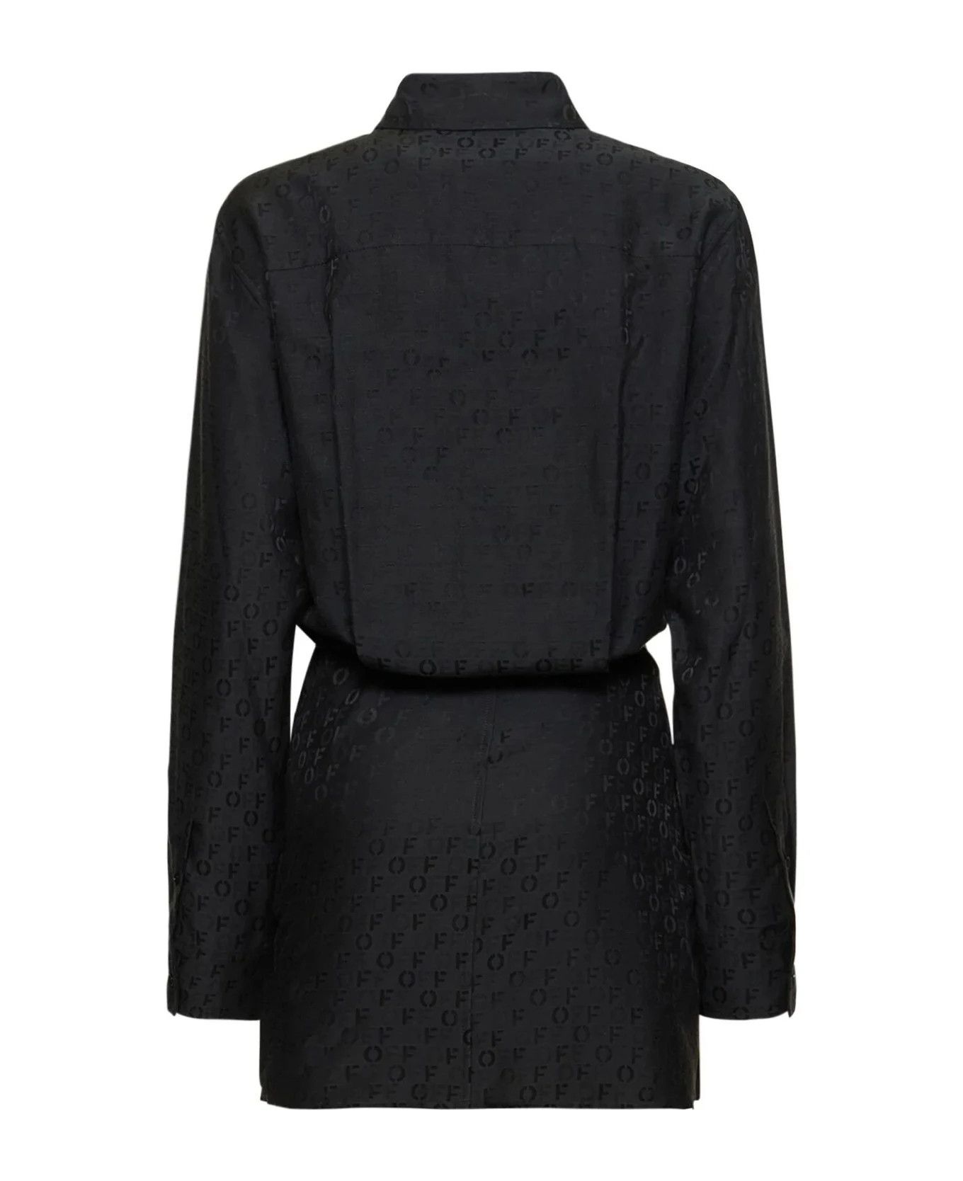 Off-White o1y1225 Mini Dress in Black Size M / US 6-8 / IT 42-44 - 2 Thumbnail