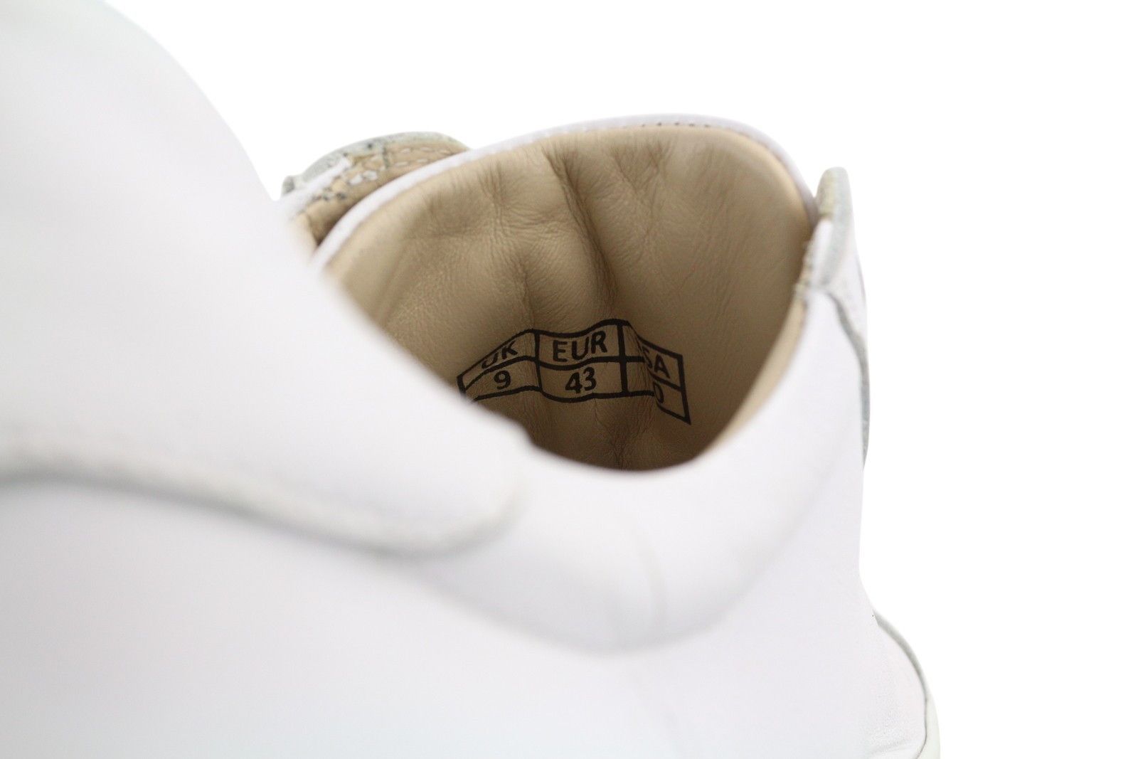 Suitsupply FW1404 EU43 White Leather Almond Toe Sneakers 83568 Size US 10 / EU 43 - 11 Thumbnail