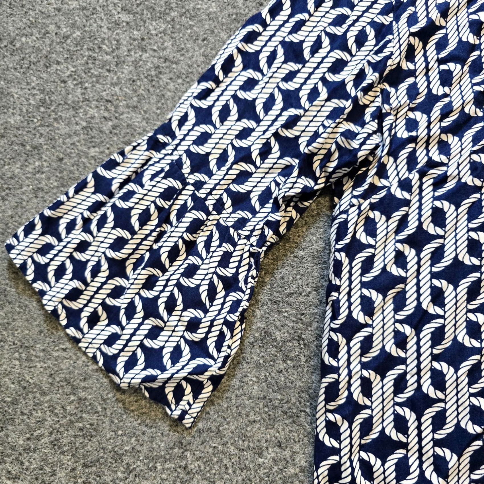 Escada Womens Escapada Top - Blue White Ropes Nautical Tunic Casual Preppy Size S / US 4 / IT 40 - 4 Thumbnail
