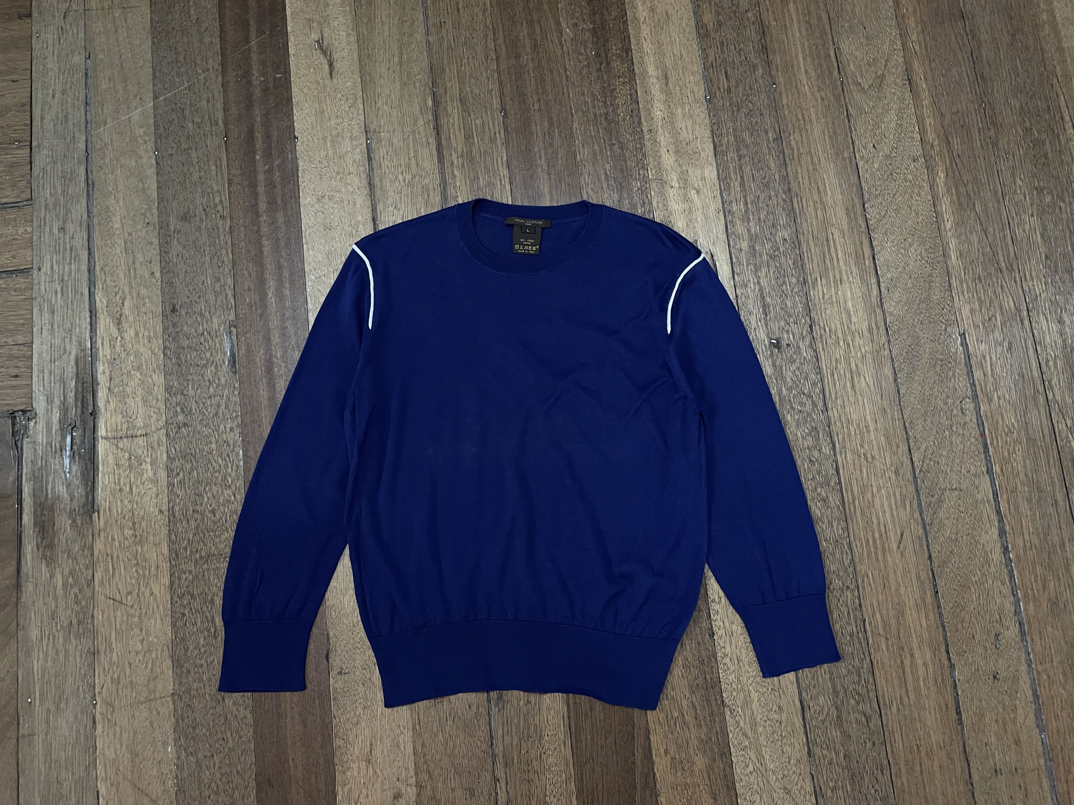 Designer × Louis Vuitton LV Knitted Sweatshirt Size L / US 10 / IT 46 - 1 Thumbnail