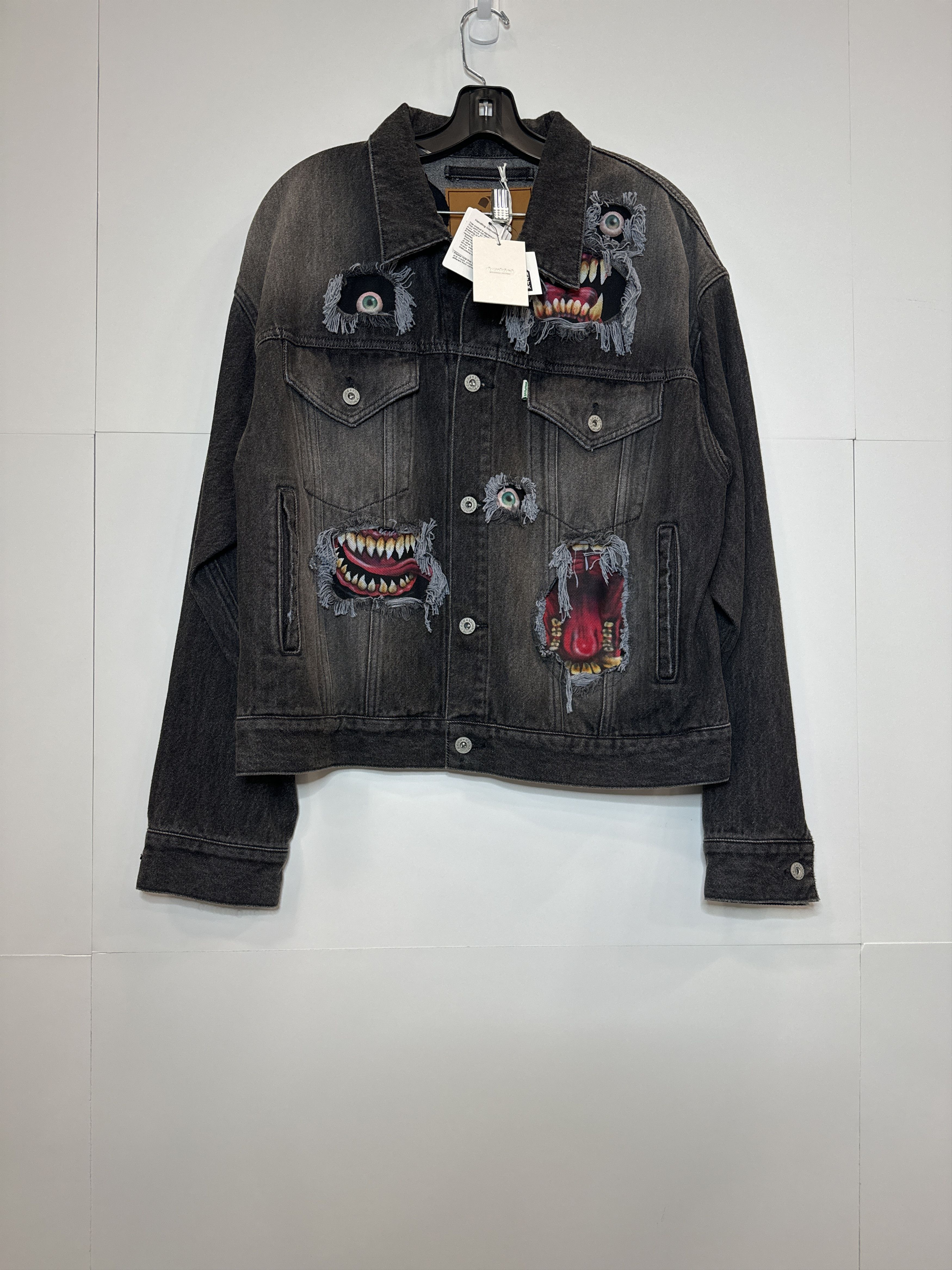 Doublet Recycle Denim Monster Repair Jacket | Grailed