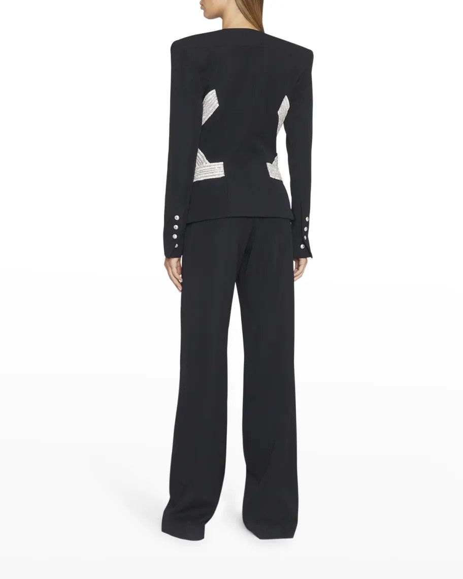 Balmain o1w1db10624 Jacket in Black Size L / US 10 / IT 46 - 2 Thumbnail