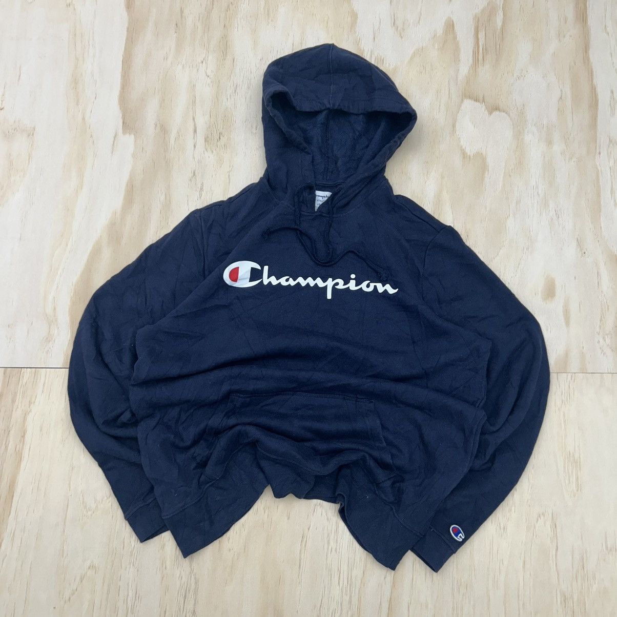 Champion Navy Vintage Champion Hoodie Jumper Size US L / EU 52-54 / 3 - 1 Thumbnail