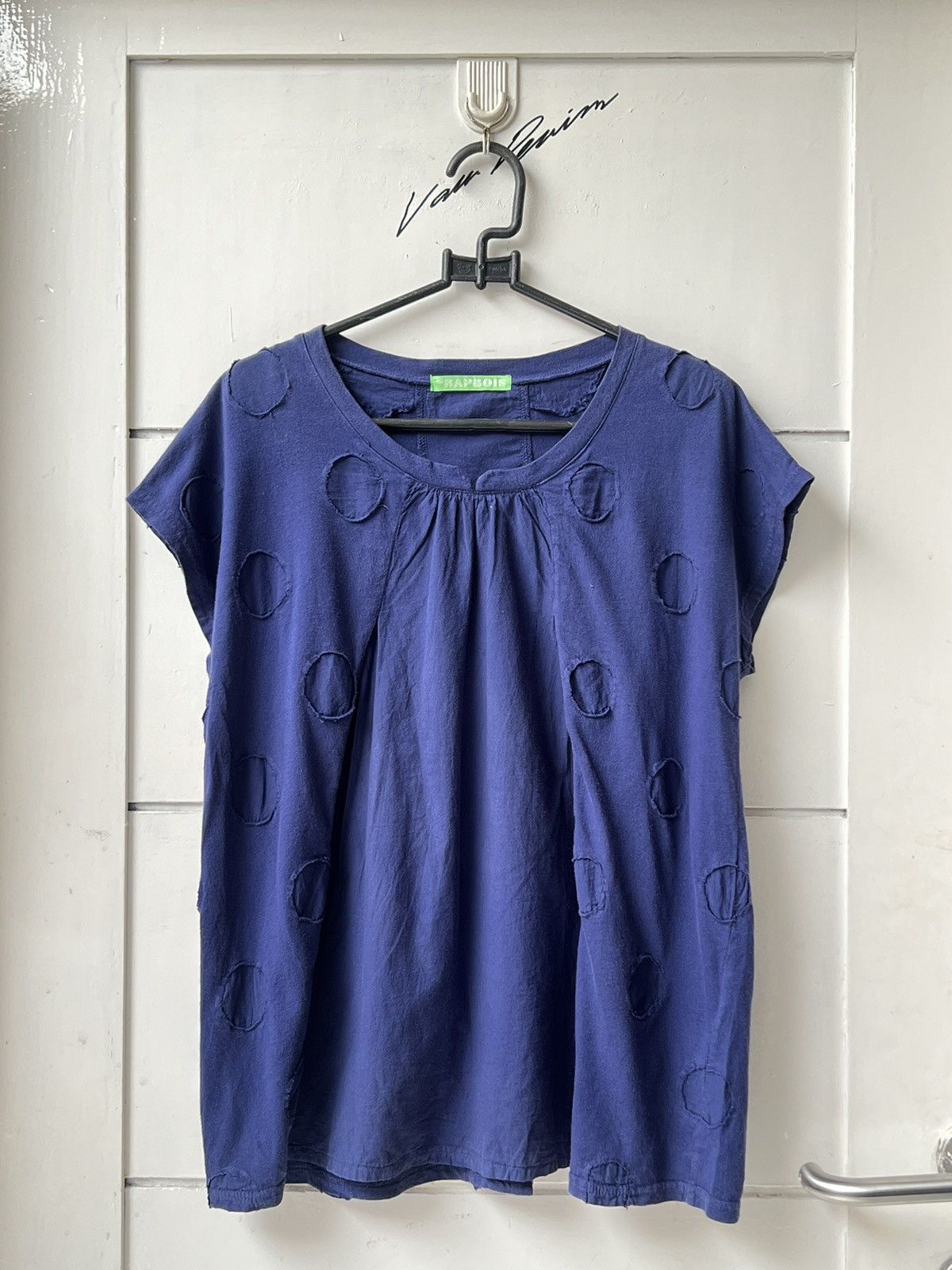 Frapbois FRAPBOIS Issey Miyake Blue T-shirt Size US M / EU 48-50 / 2 - 1 Thumbnail
