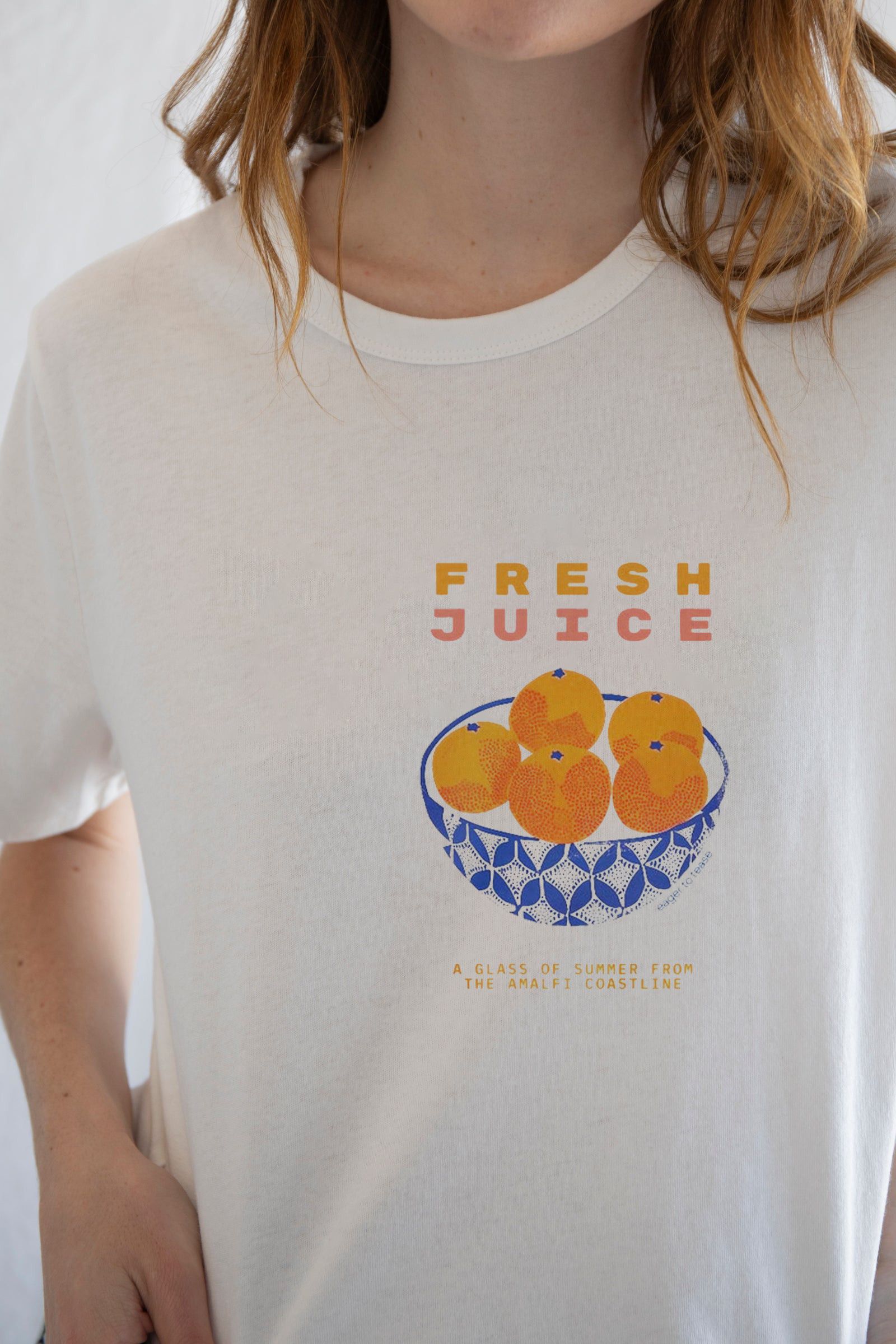 Designer × Vintage Fresh Orange Juice Tee – Zesty Citrus Graphic T-Shirt Size S / US 4 / IT 40 - 2 Thumbnail