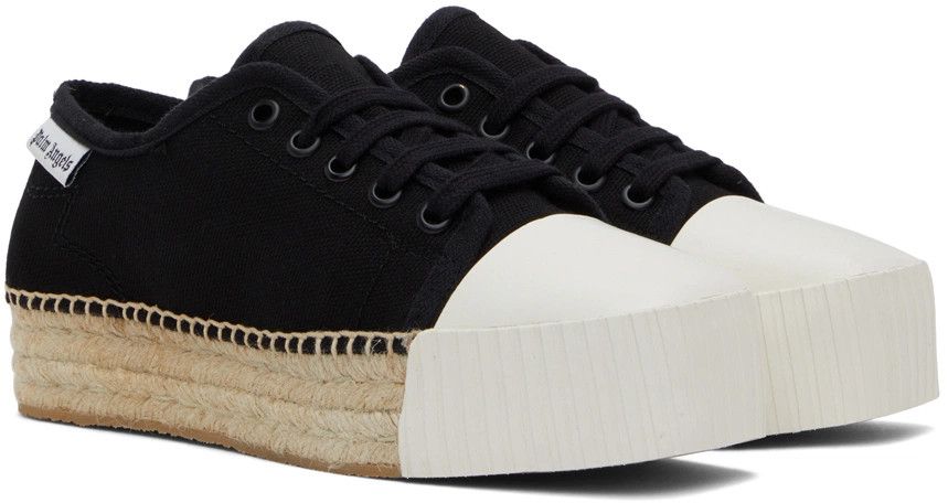 Palm Angels o1y1125 Espadrilles in Black/White Size US 7 / IT 37 - 3 Thumbnail