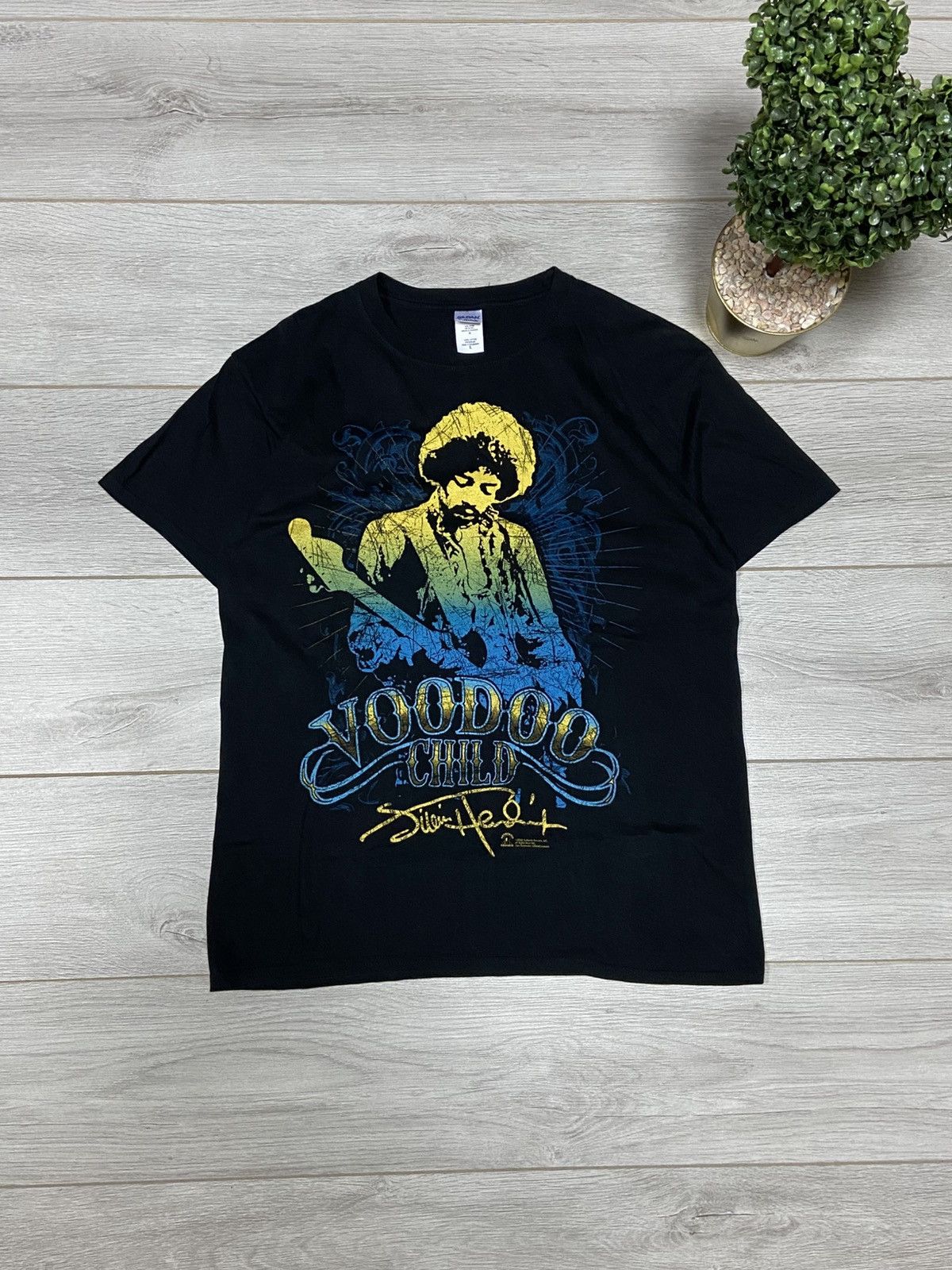 Band Tees Vintage Jimi Hendrix T-shirt VOODOO CHILD 2003 Size US L / EU 52-54 / 3 - 1 Thumbnail