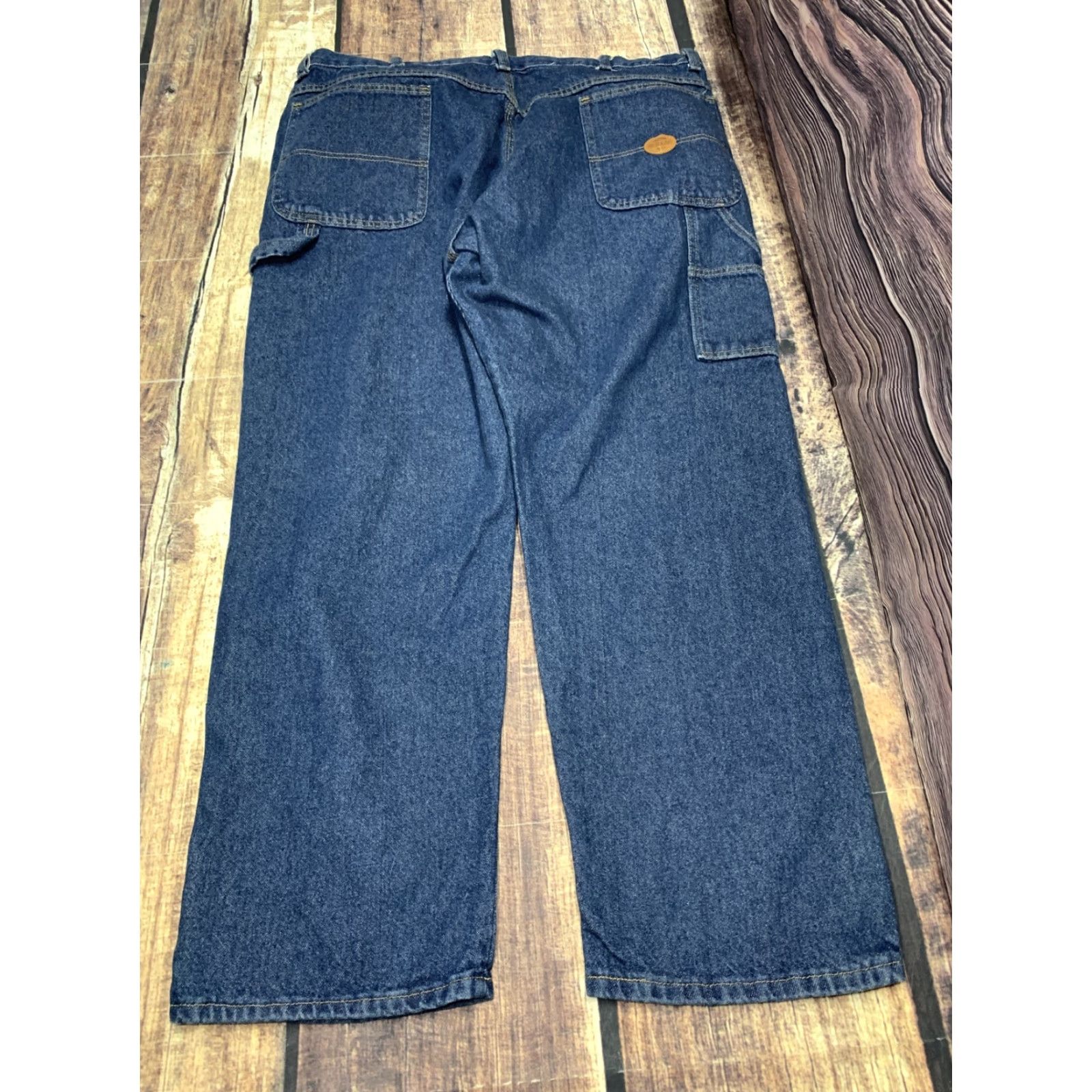 Red Kap Red Kap Carpenter Blue Jeans Mens Size 42 x 30 Pants Workwear Hammer Loop Pocket Jeans Mens Regular 42 Blue Size US 42 / EU 58 - 4 Thumbnail