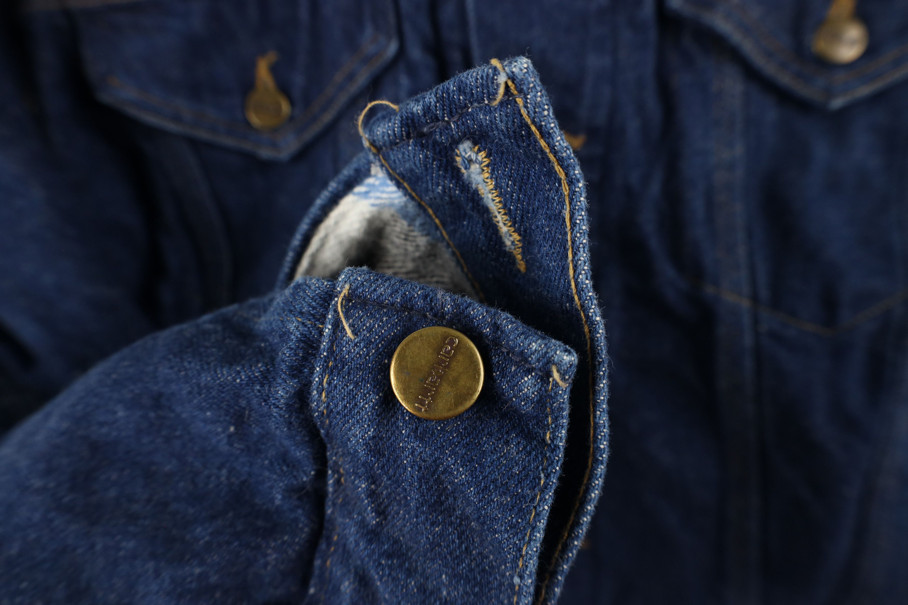 Carhartt × Vintage Vintage 90s Carhartt Corduroy Collared Denim Jacket USA Size US XL / EU 56 / 4 - 7 Thumbnail