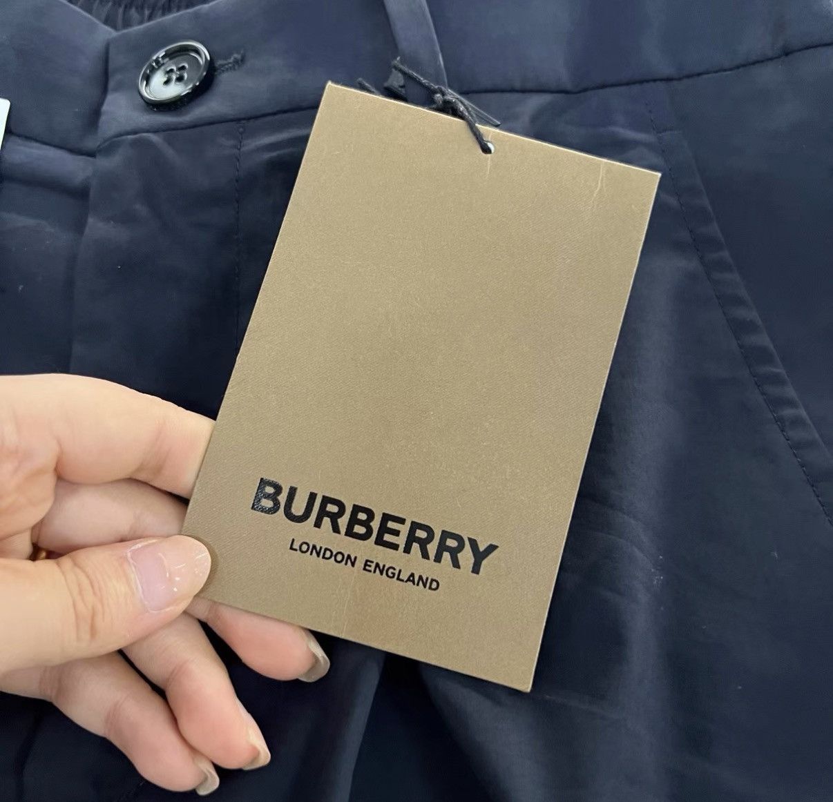 Burberry Burberry Navy Straight-leg Trousers J41 Size 30" / US 8 / IT 44 - 5 Thumbnail