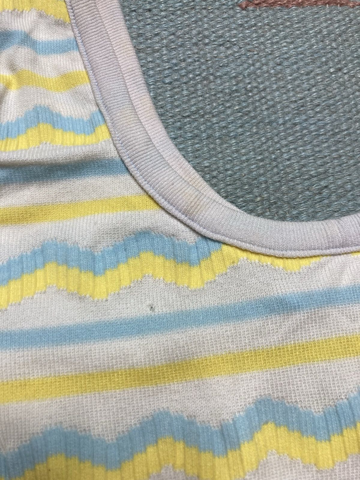 Vintage 60s 70s tank top shirt soft nylon striped beach adult small Size US S / EU 44-46 / 1 - 5 Thumbnail