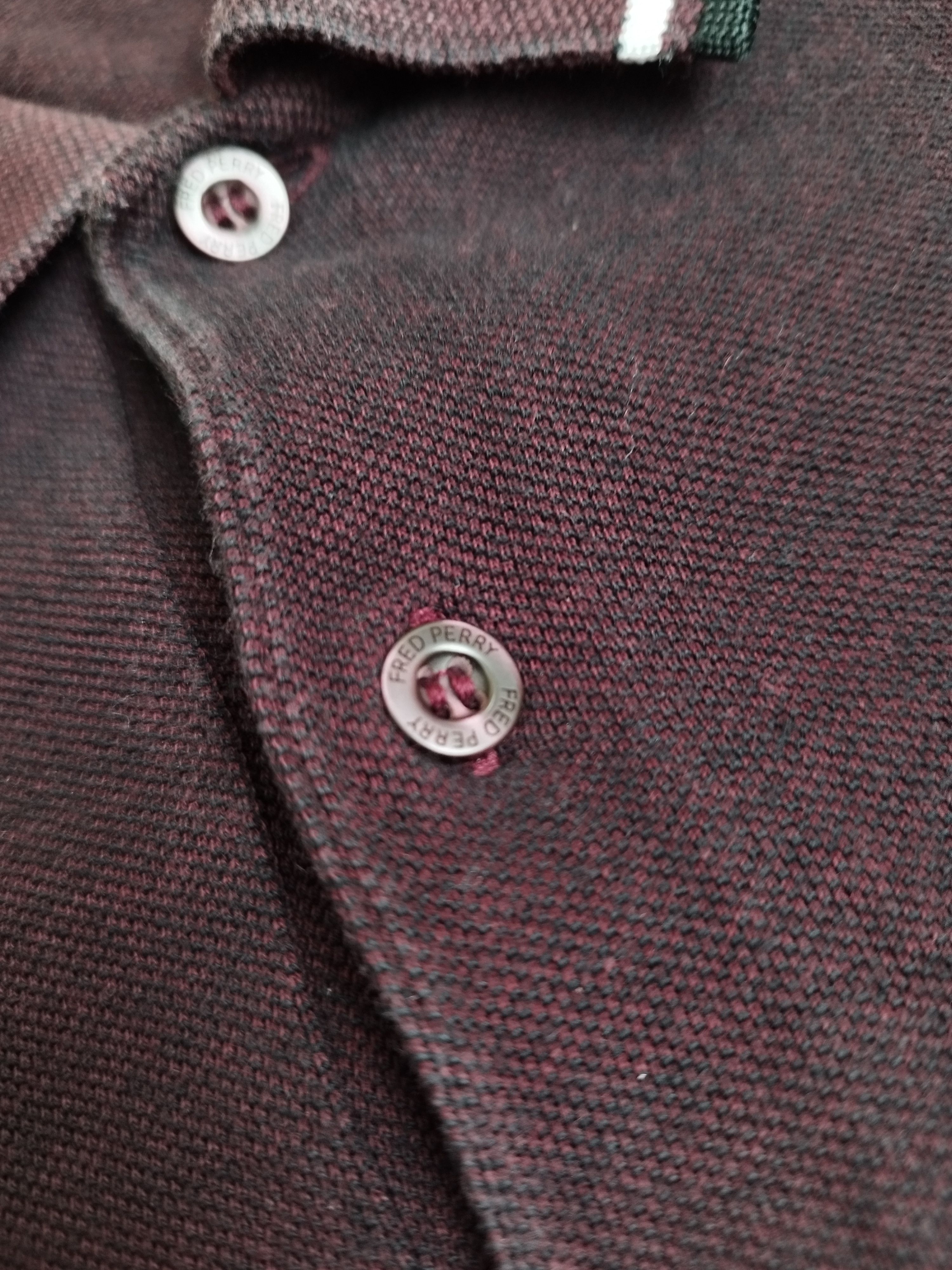 Fred Perry Classic Fred Perry Twin Tipped Polo Shirt - Burgundy Size US S / EU 44-46 / 1 - 5 Thumbnail