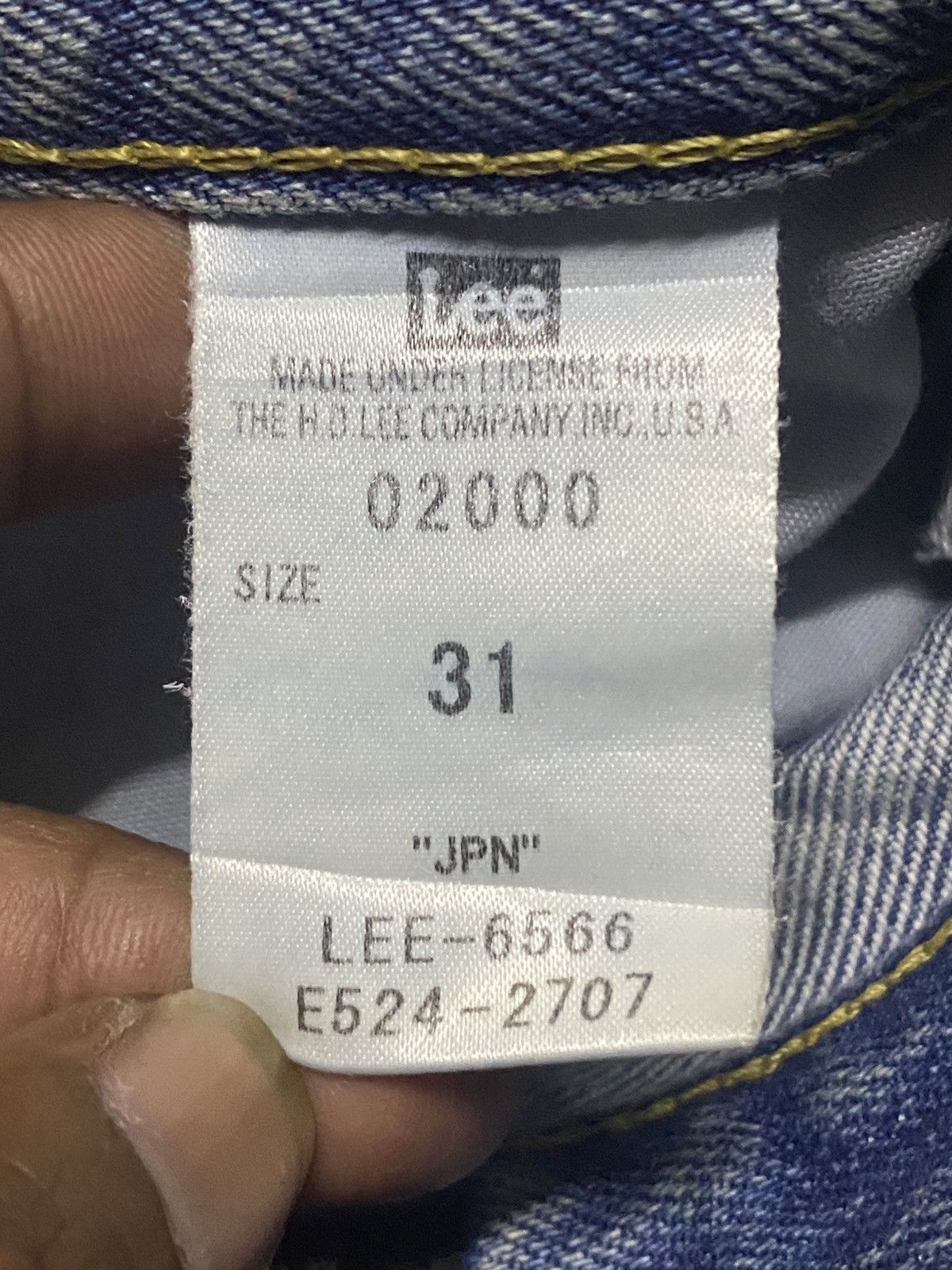 Lee × Number (N)ine Vintage Lee Riders Mud Wash Distressed Loose Jeans Size US 32 / EU 48 - 19 Thumbnail