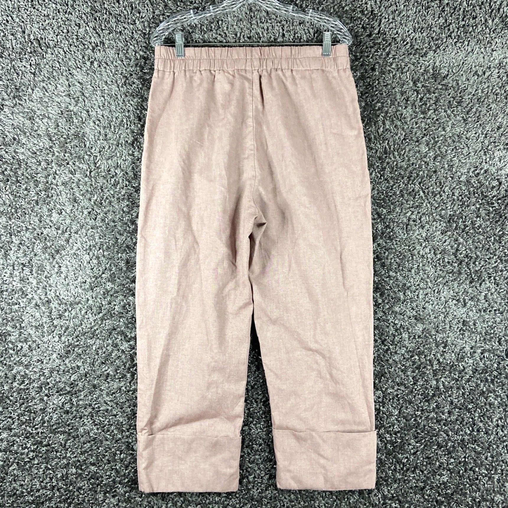 Zara Zara Pink Pants Women's XL Elastic Waistband Straight Leg Womens Size 40" / US 18 - 7 Thumbnail