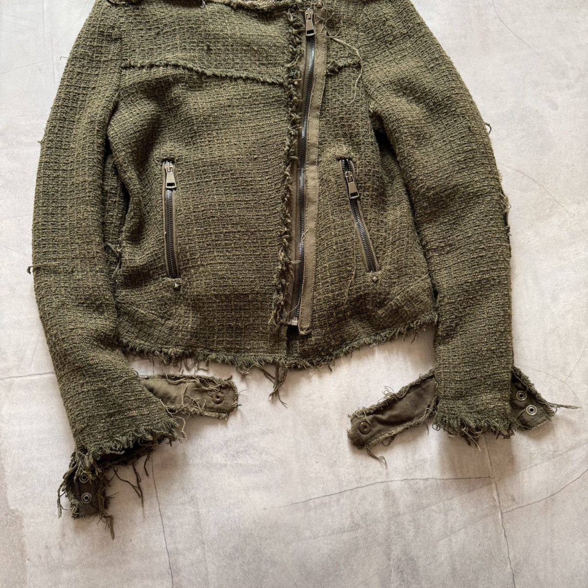 Undercover Gothic Distressed Biker Jacket Side Zip LGB Demeulemeester Size M / US 6-8 / IT 42-44 - 5 Thumbnail